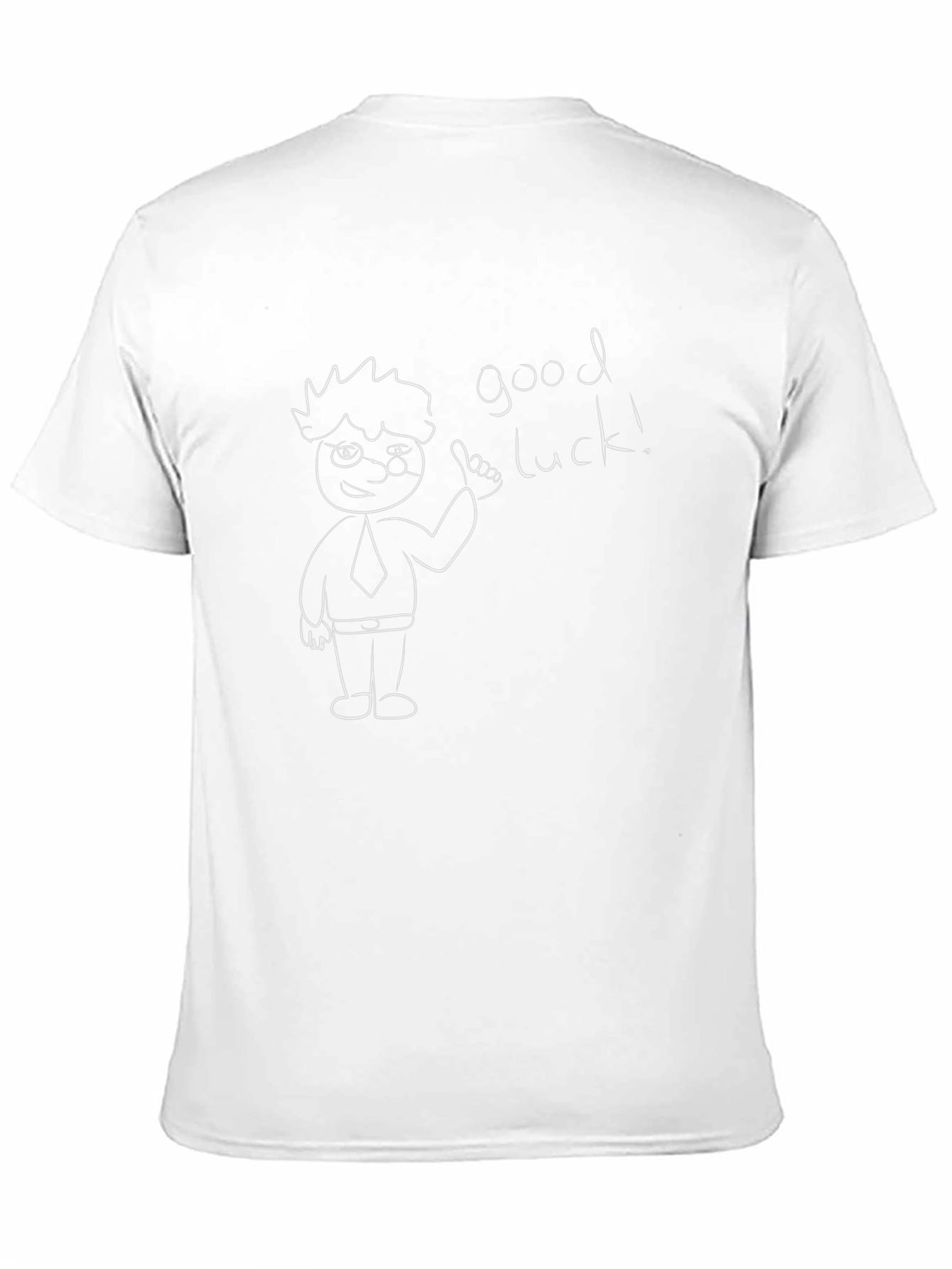 Good Luck Graphic Tee - Black Cotton T-Shirt