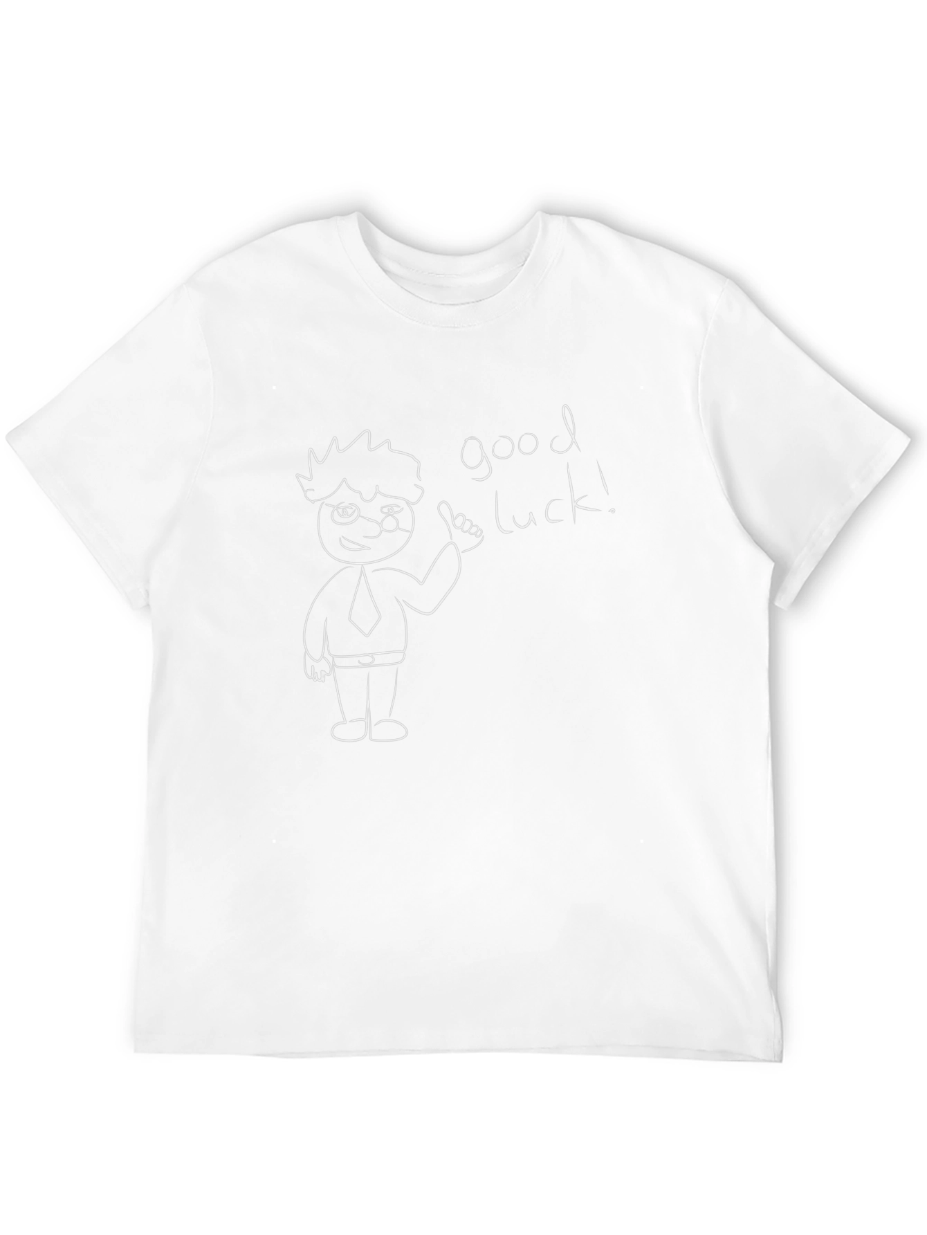 Good Luck Graphic Tee - Black Cotton T-Shirt