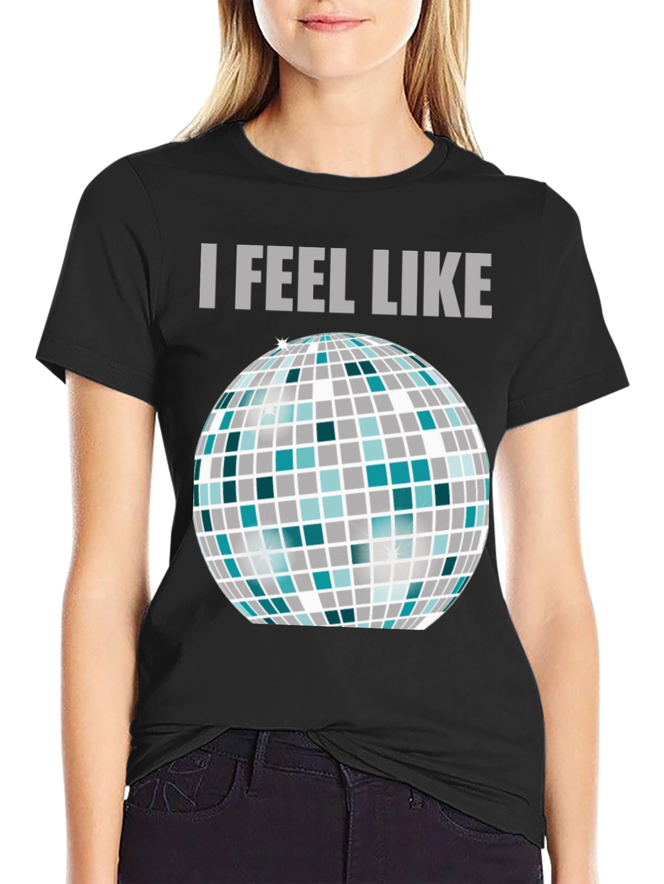 I Feel Like Dancing T-Shirt Disco Ball Graphic Tee