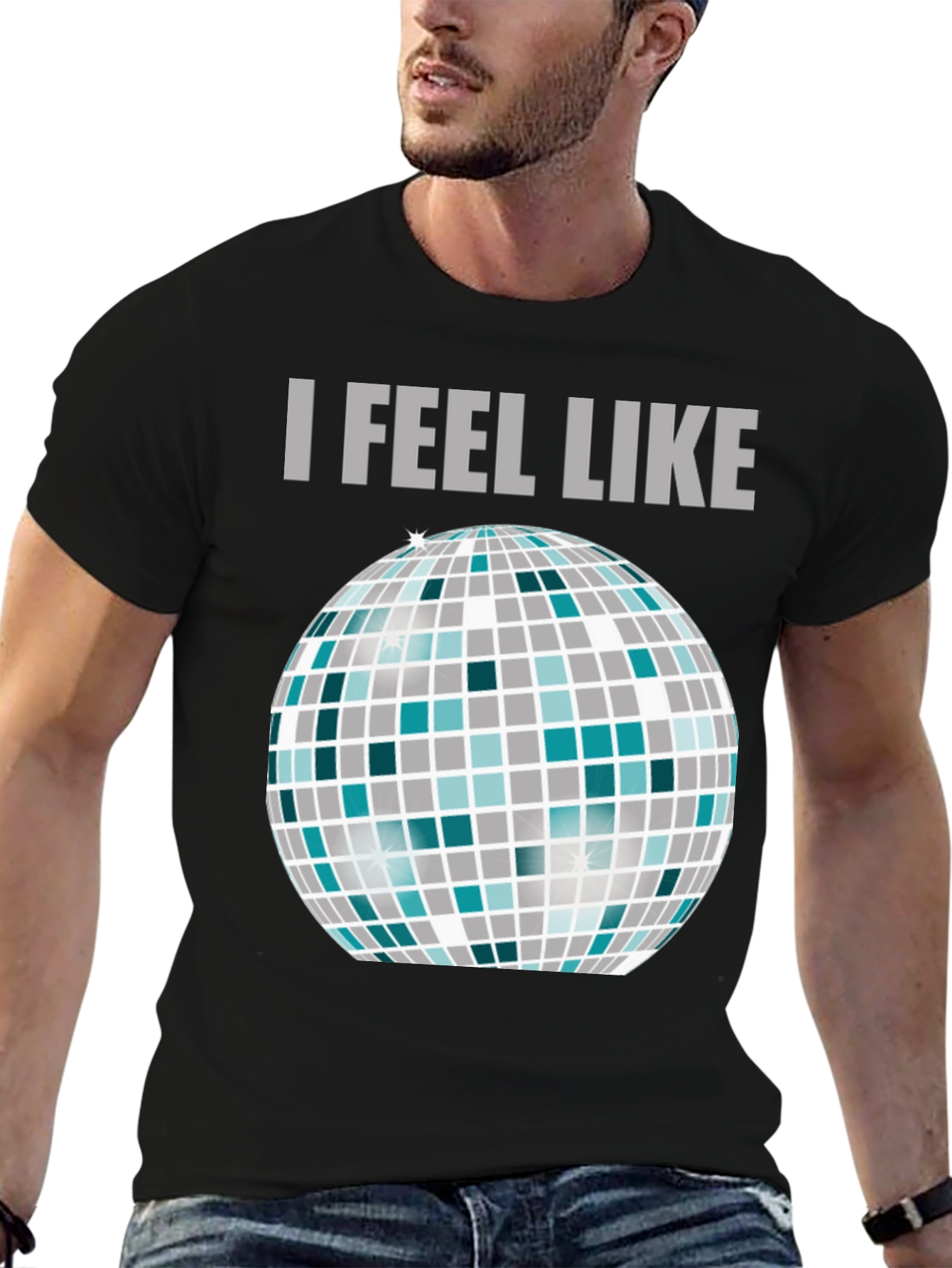 I Feel Like Dancing T-Shirt Disco Ball Graphic Tee
