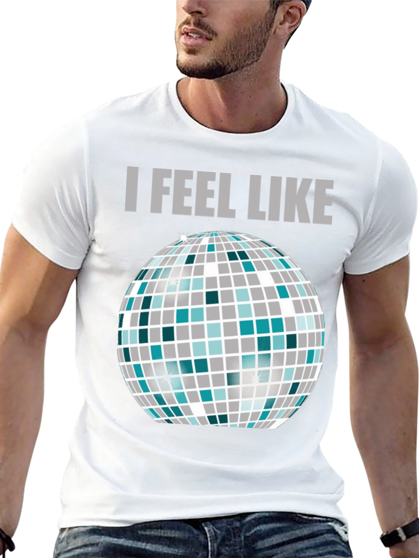 I Feel Like Dancing T-Shirt Disco Ball Graphic Tee
