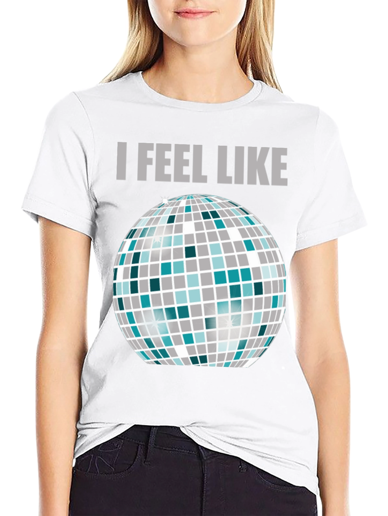 I Feel Like Dancing T-Shirt Disco Ball Graphic Tee