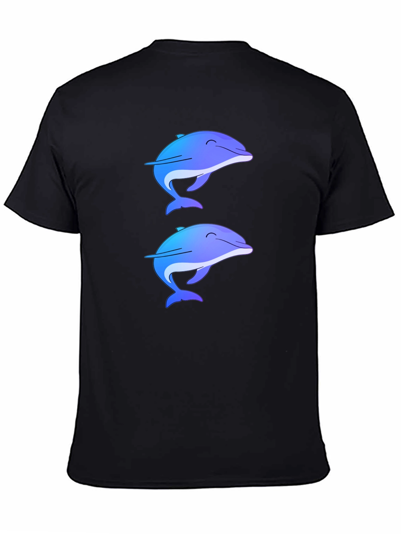 Dolphin Duo Tee - Black Casual Comfort