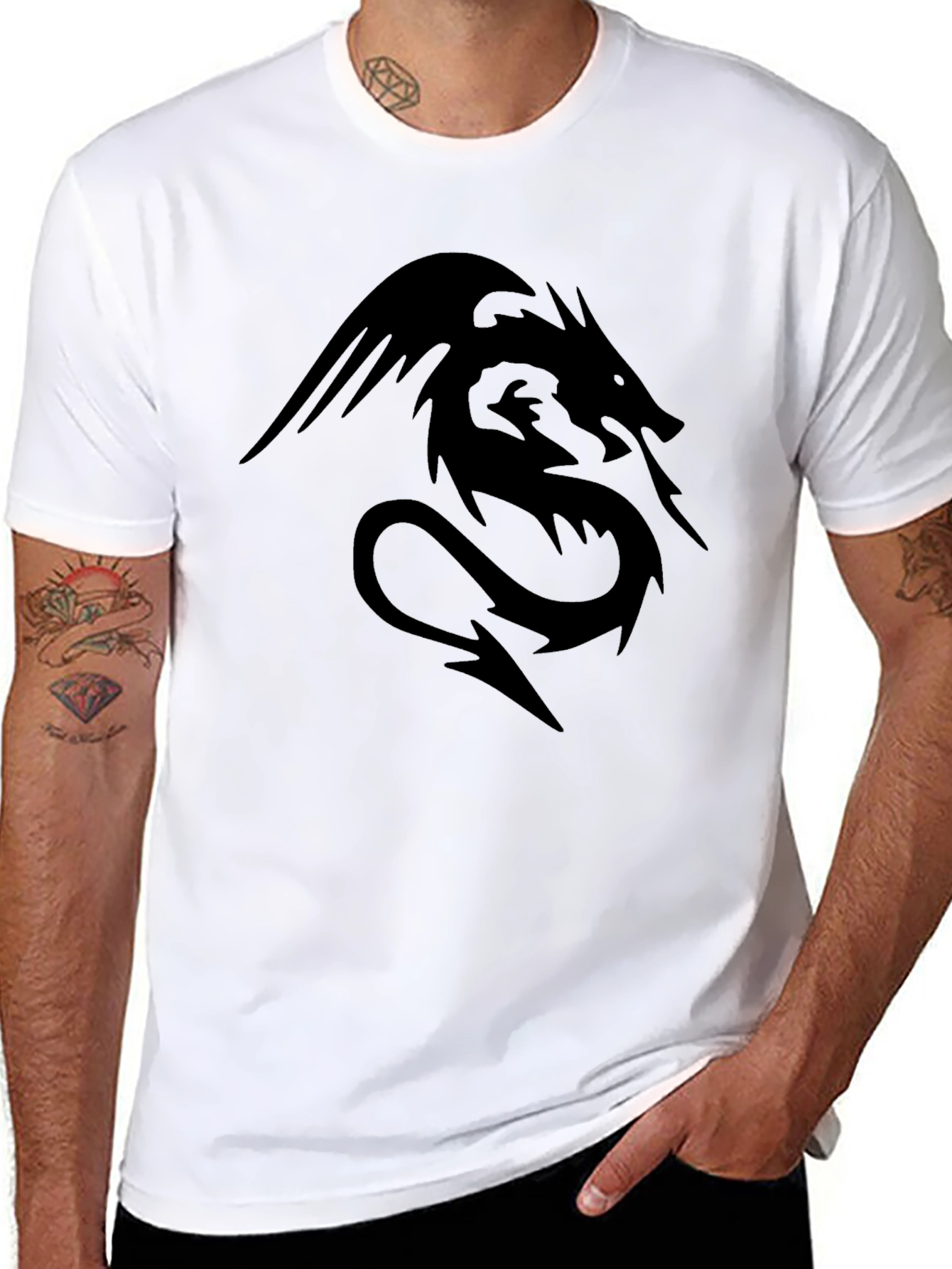 Dragon Graphic Black T-Shirt