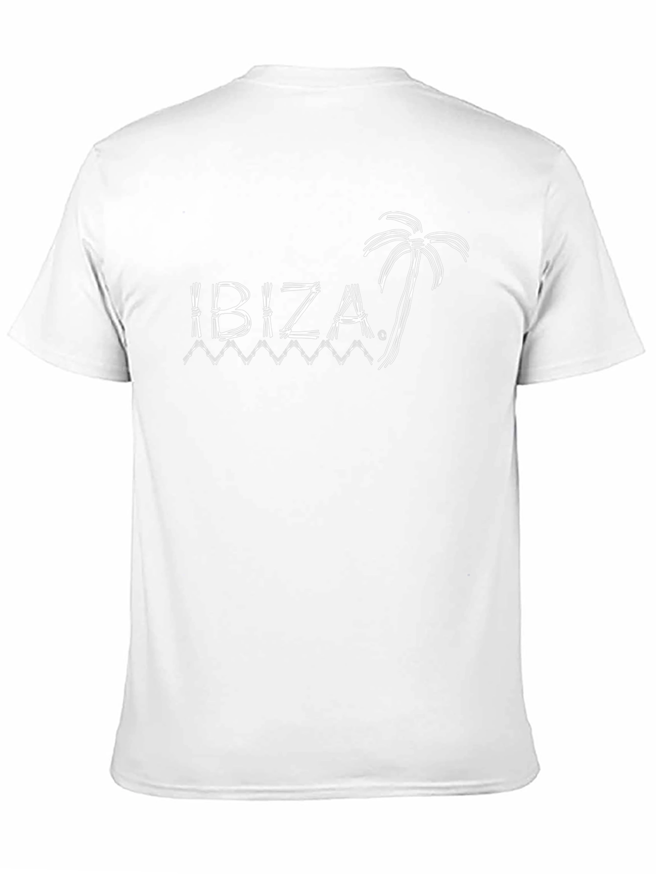 Ibiza Palm Tree Graphic T-Shirt - Mens Black Tee