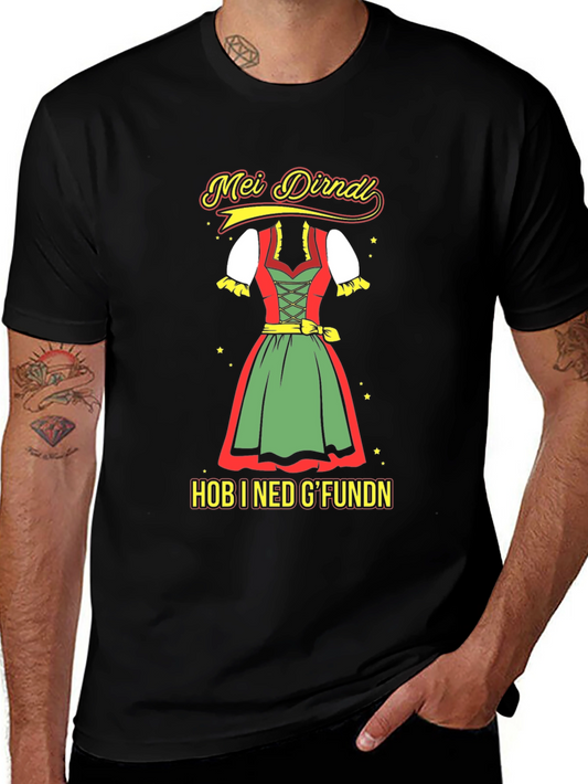 Oktoberfest Dirndl T-Shirt - Hob I Ned Gfundn
