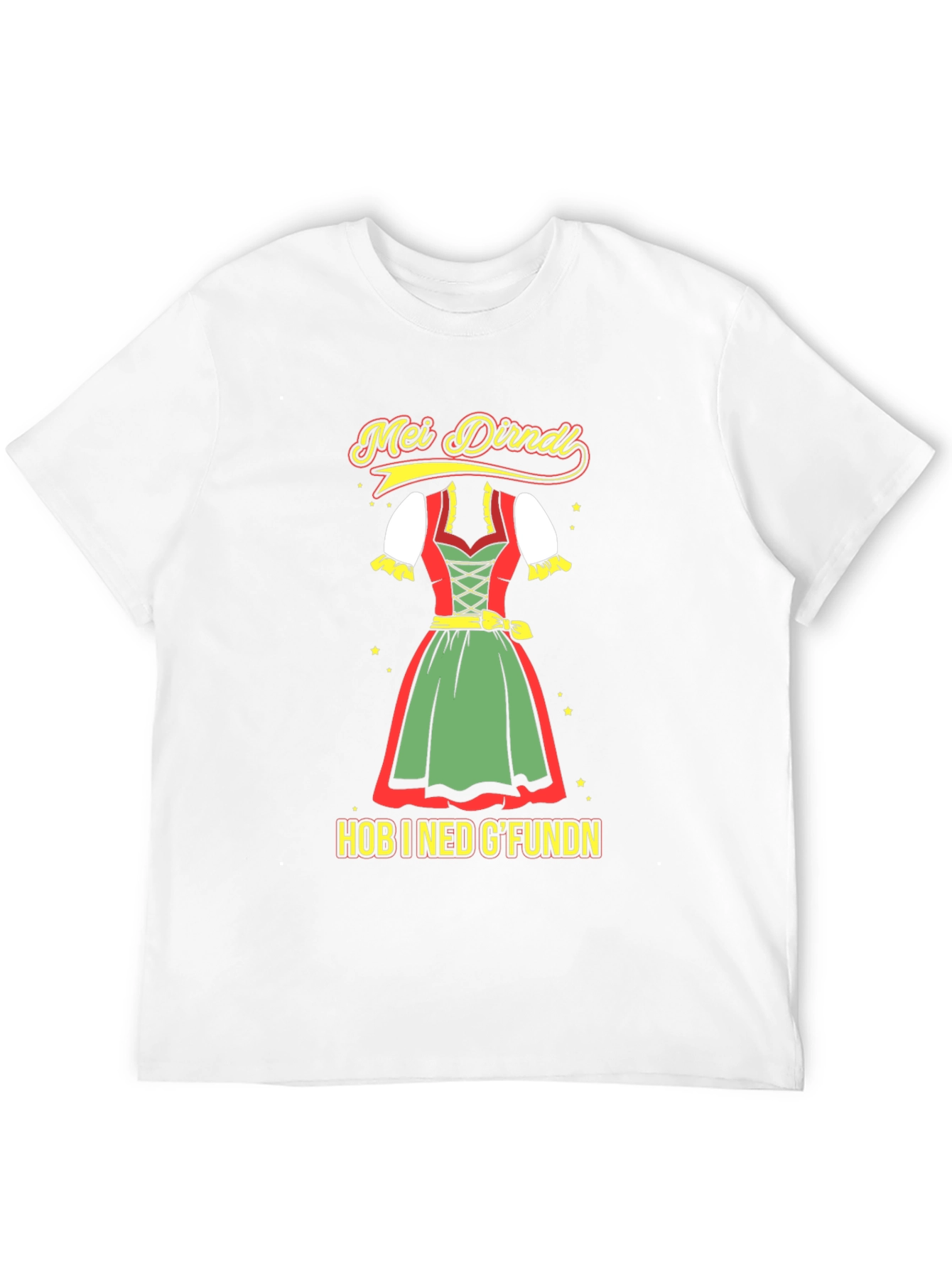 Oktoberfest Dirndl T-Shirt - Hob I Ned Gfundn