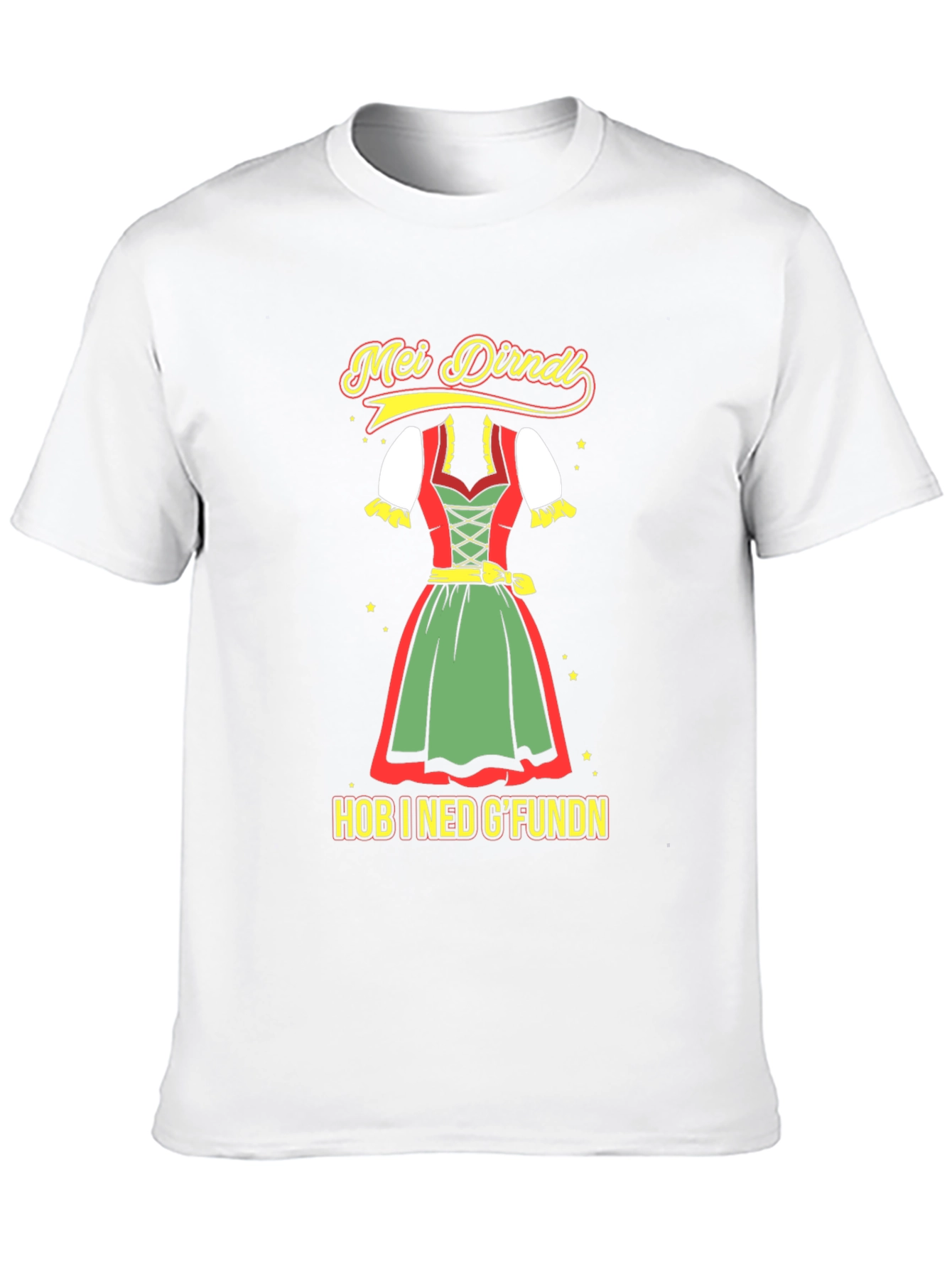 Oktoberfest Dirndl T-Shirt - Hob I Ned Gfundn
