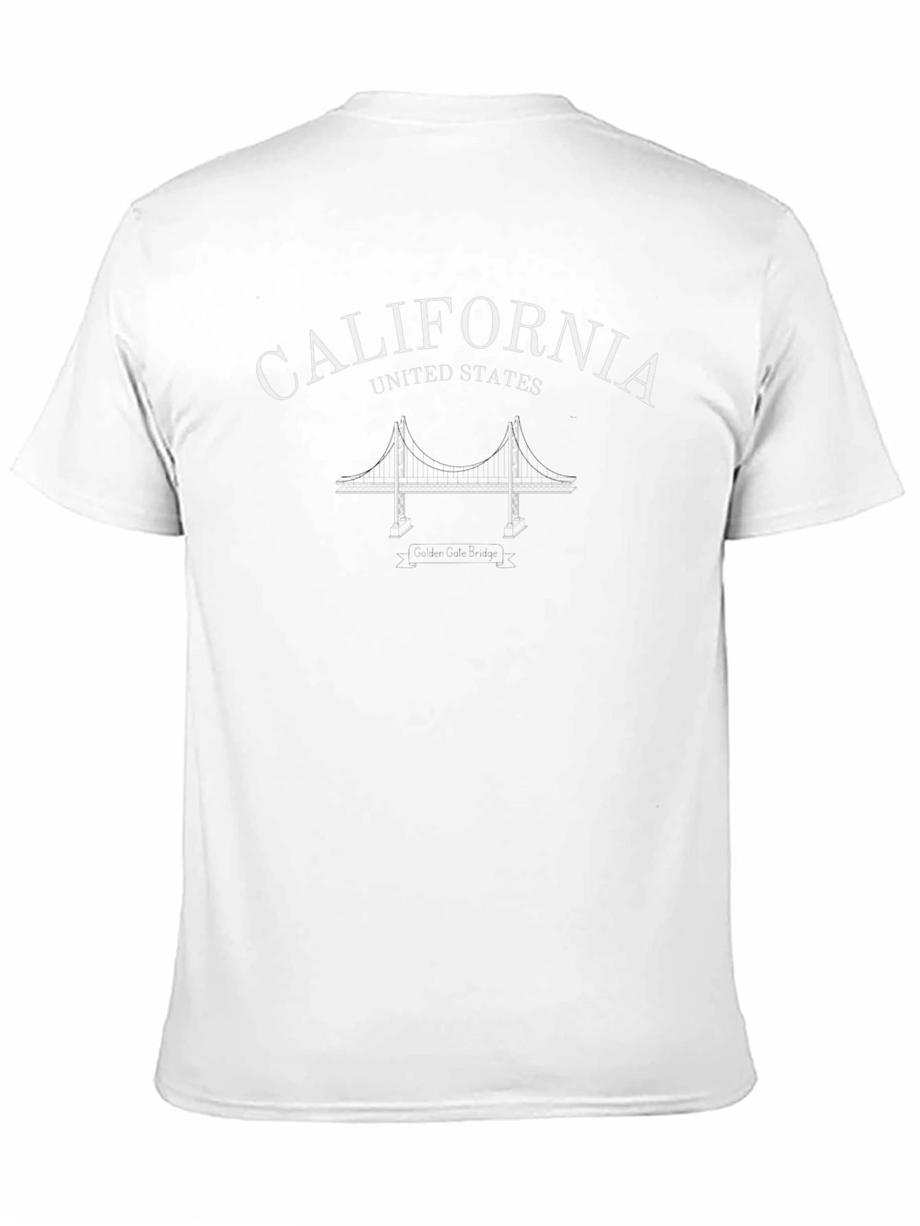 California United States Black Tee
