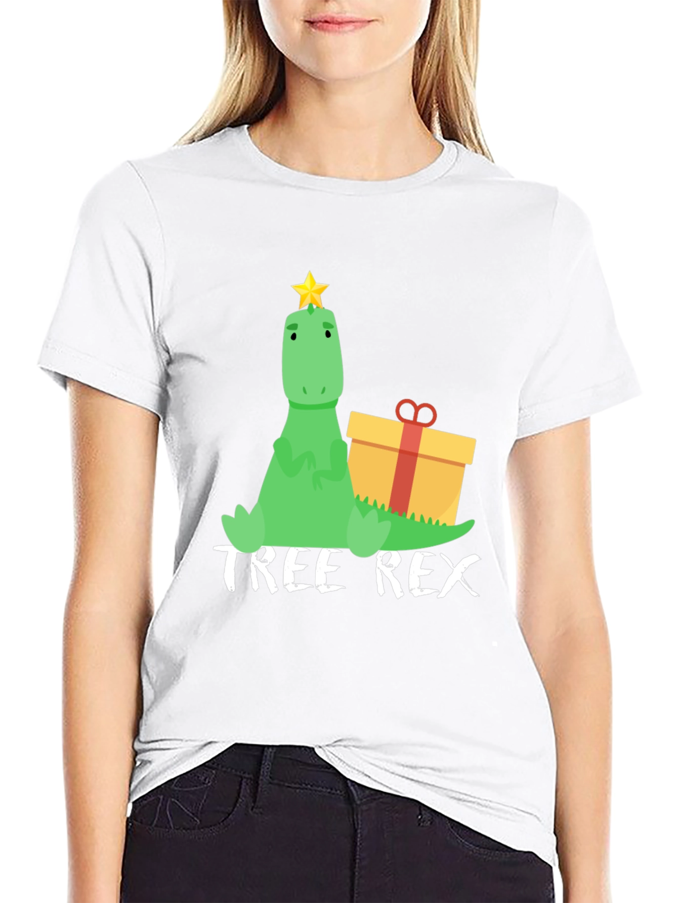 Tree Rex T-Shirt: Dino Christmas Tee