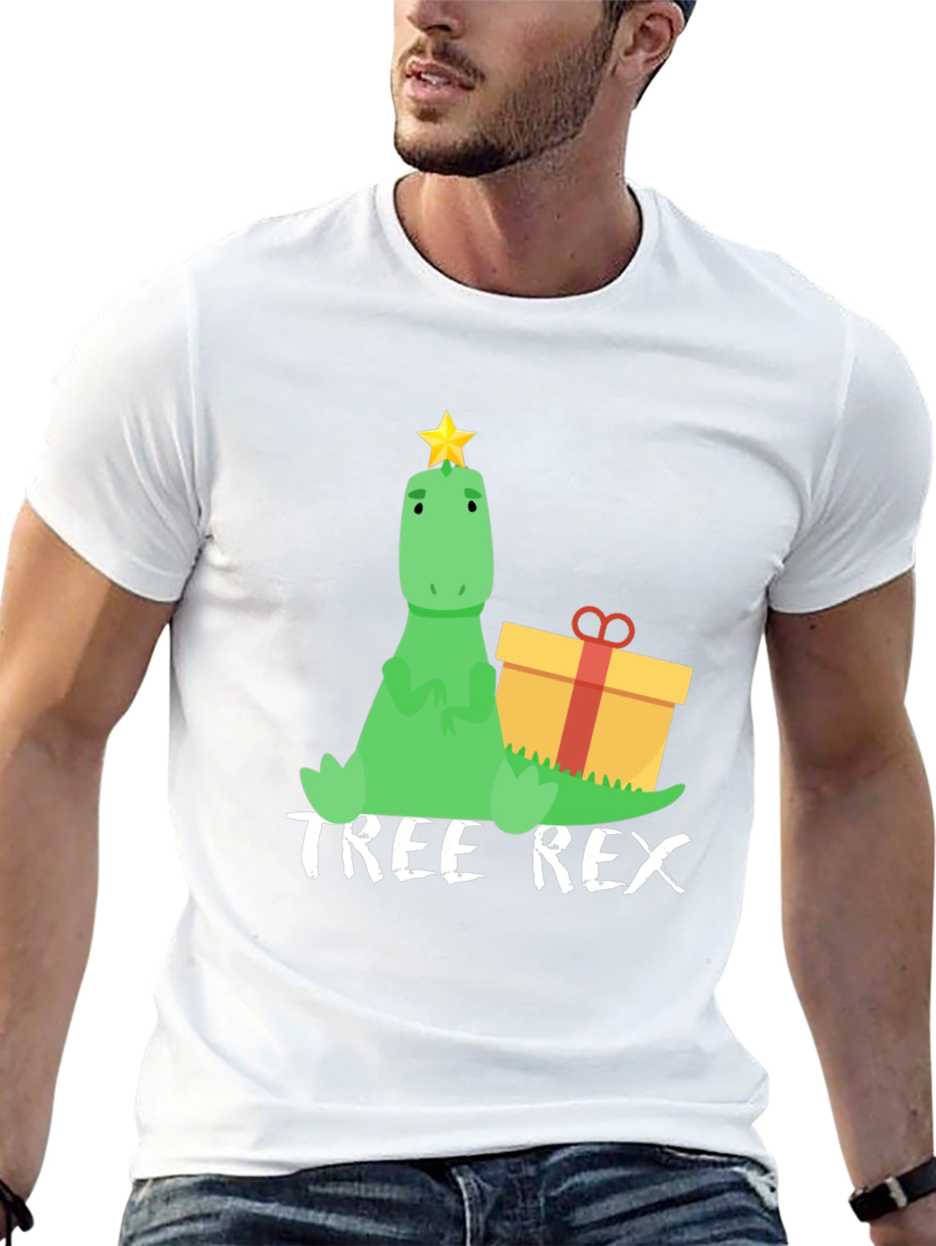 Tree Rex T-Shirt: Dino Christmas Tee