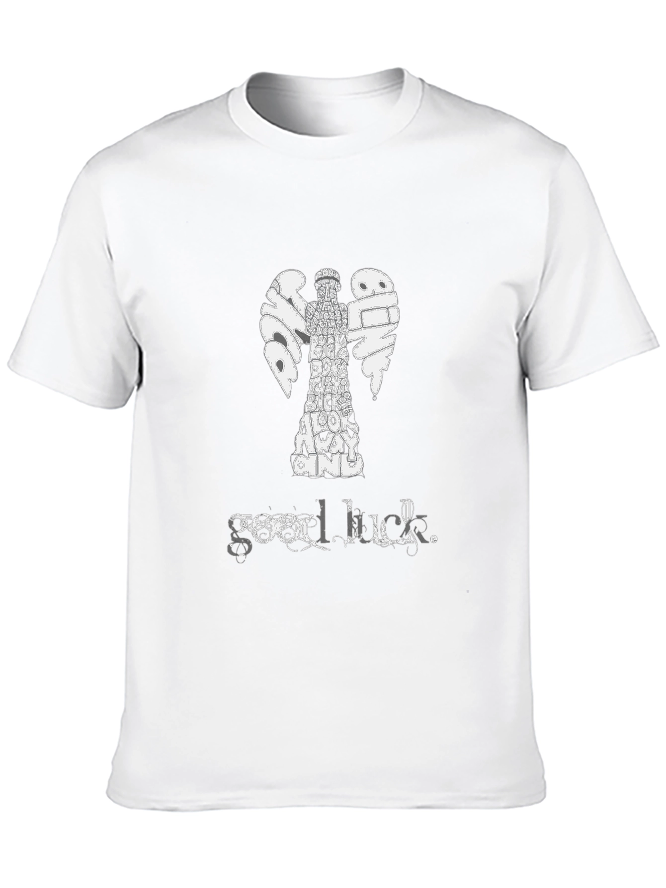 Dont Blink Angel Graphic T-Shirt - Good Luck