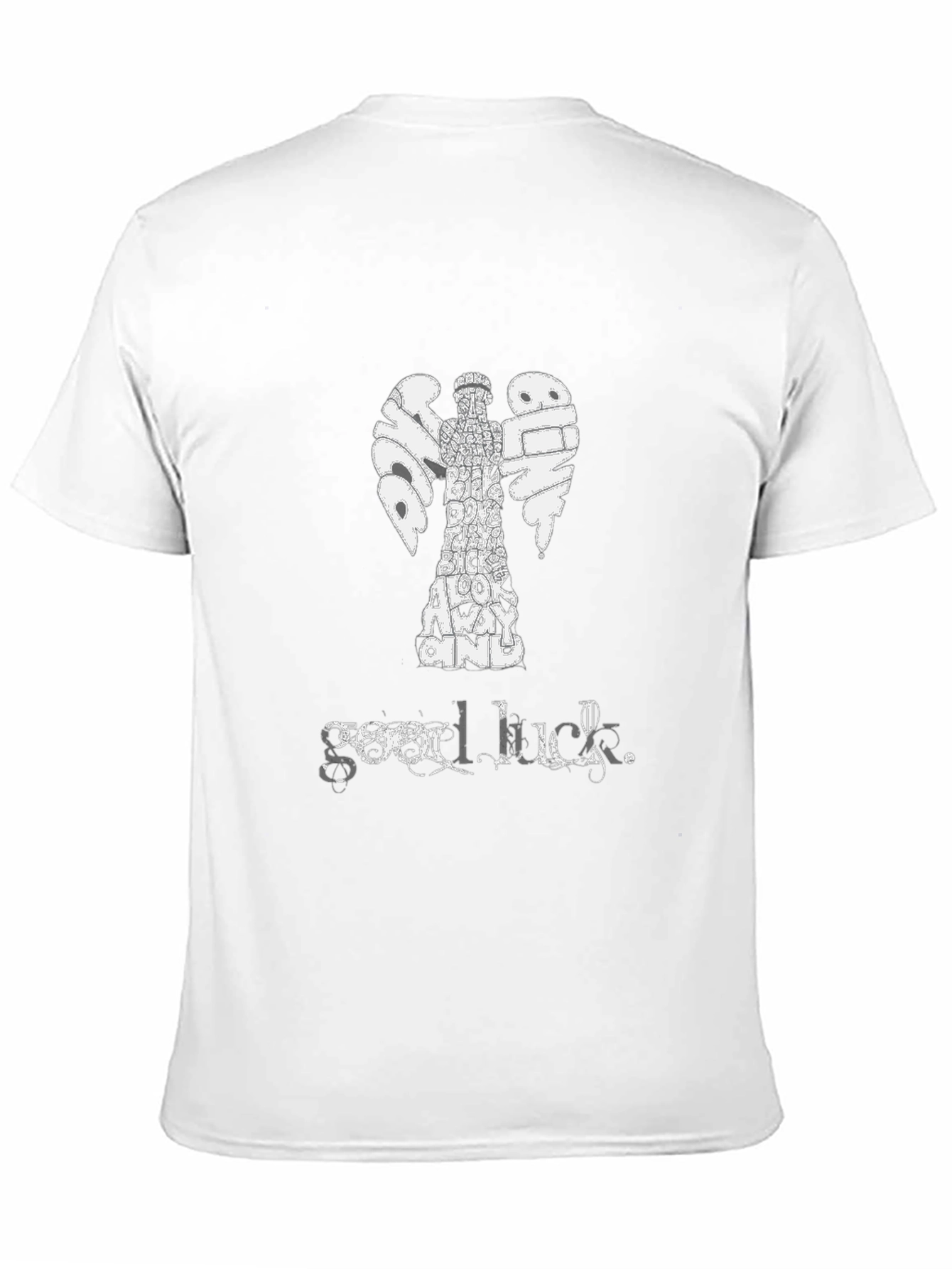 Dont Blink Angel Graphic T-Shirt - Good Luck