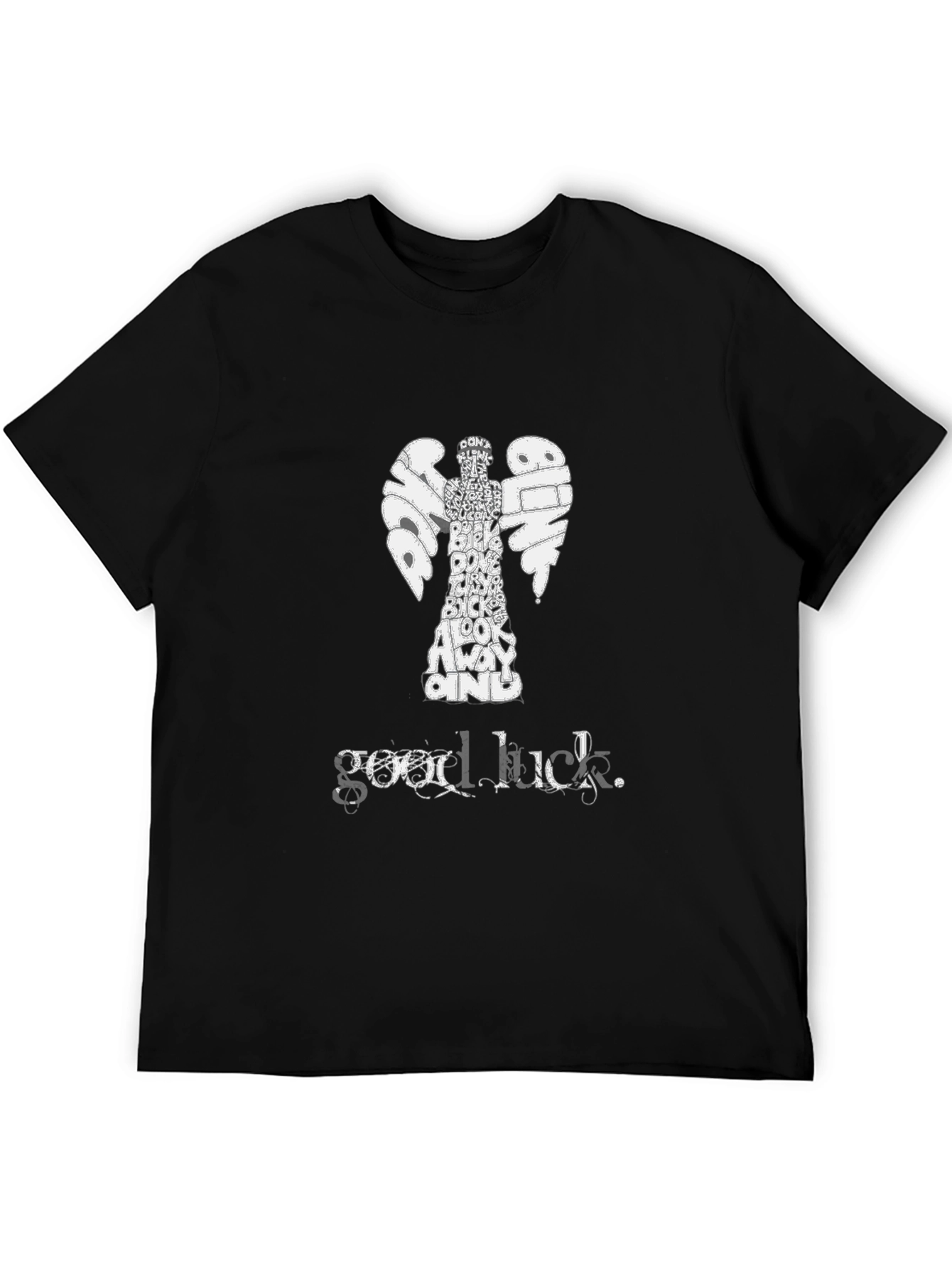 Dont Blink Angel Graphic T-Shirt - Good Luck