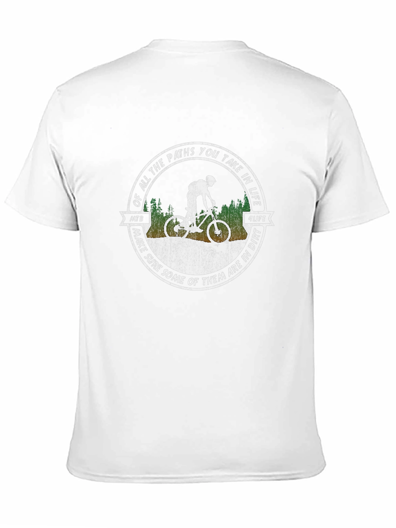 MTB 4 Life Paths in Dirt Graphic Tee