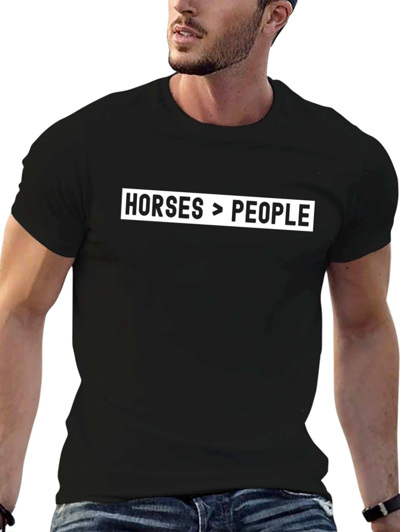 Horses > People Graphic T-Shirt
