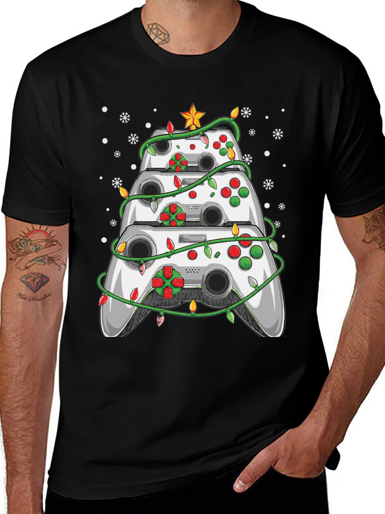 Gamer Christmas Tree T-Shirt - Holiday Fun