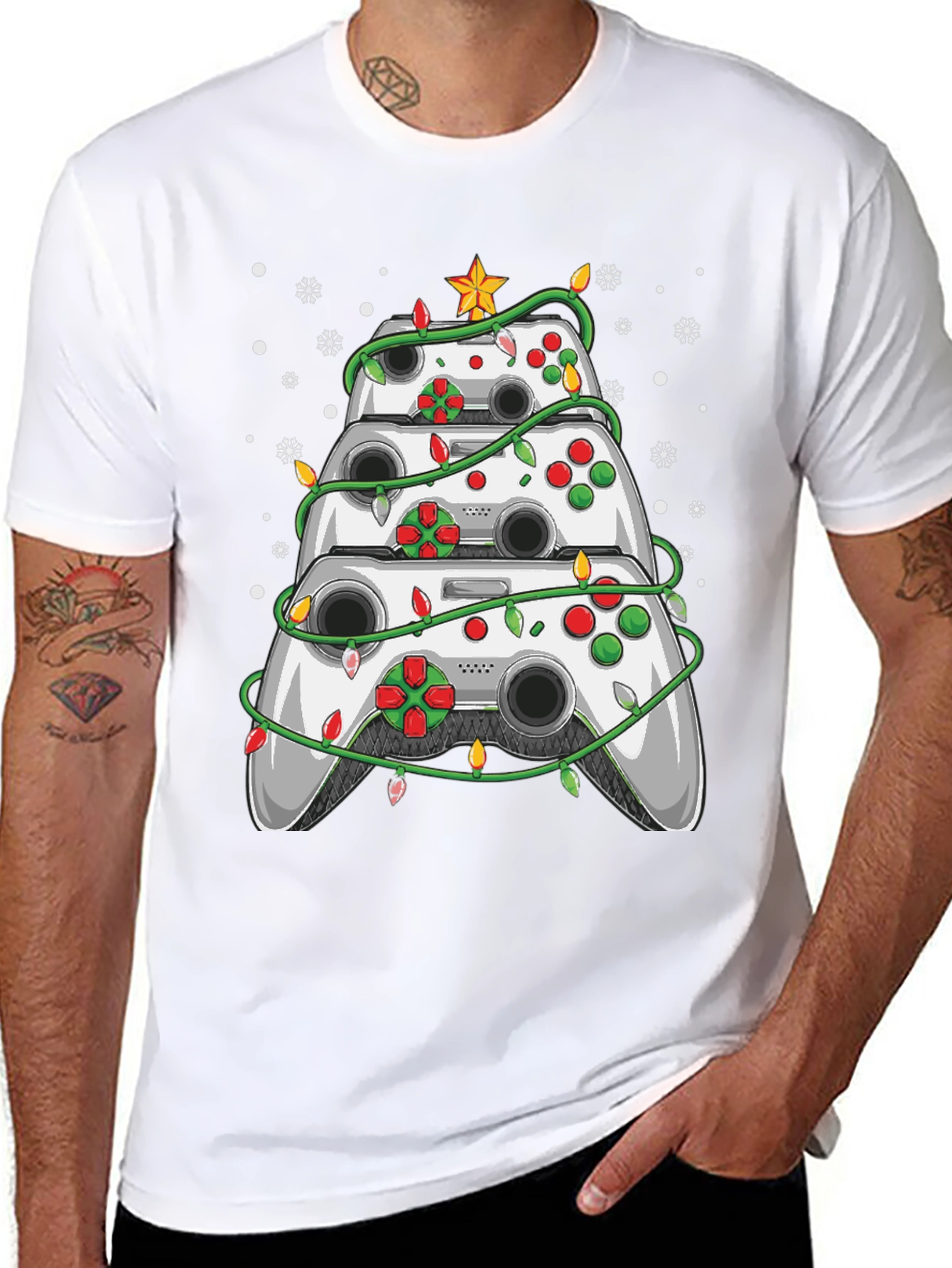 Gamer Christmas Tree T-Shirt - Holiday Fun