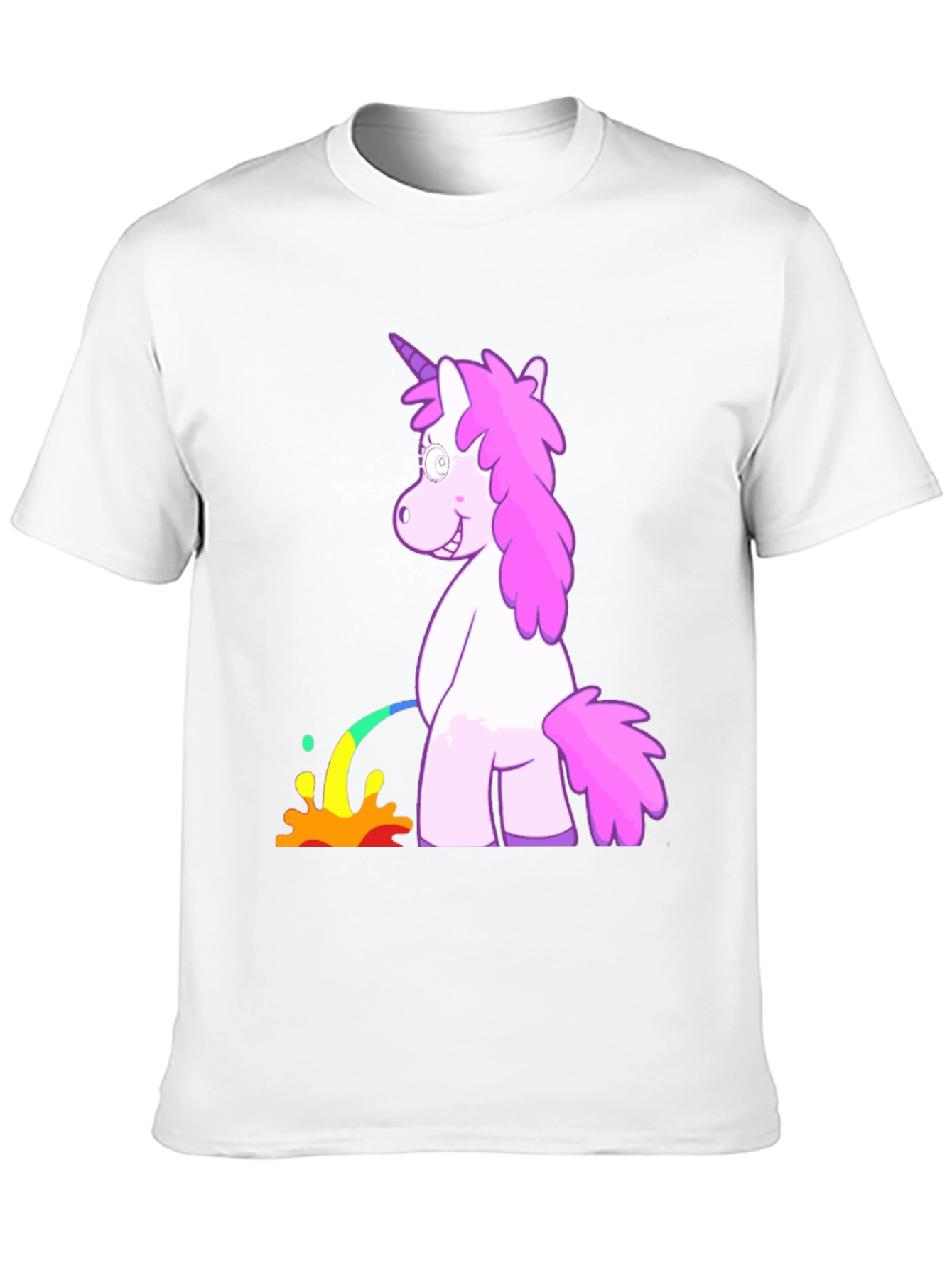 Unicorn Rainbow Pissing Graphic Tee