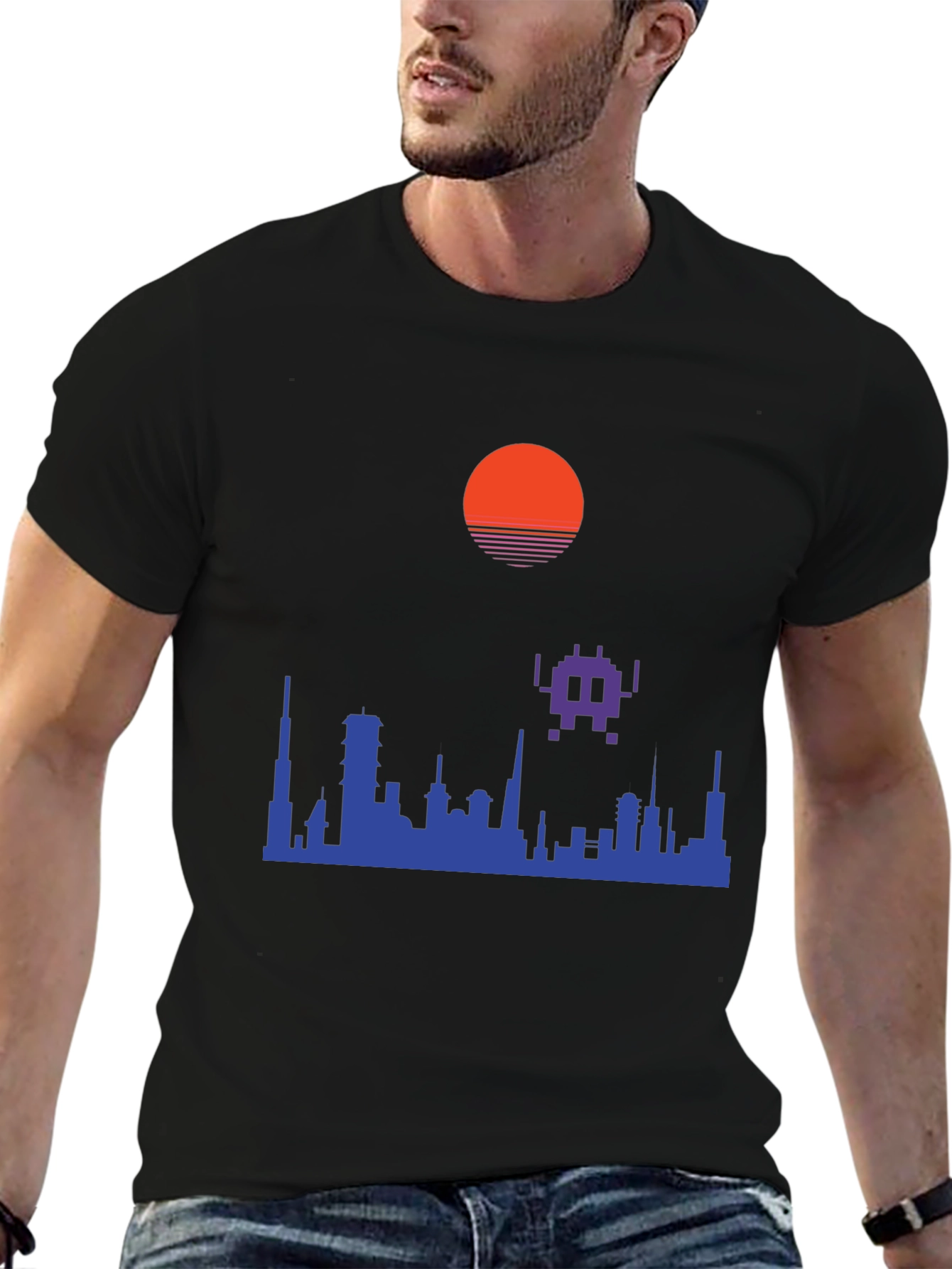 Retro Cityscape Graphic Tee