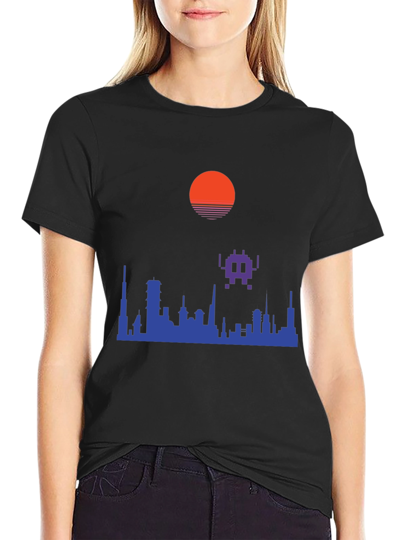 Retro Cityscape Graphic Tee