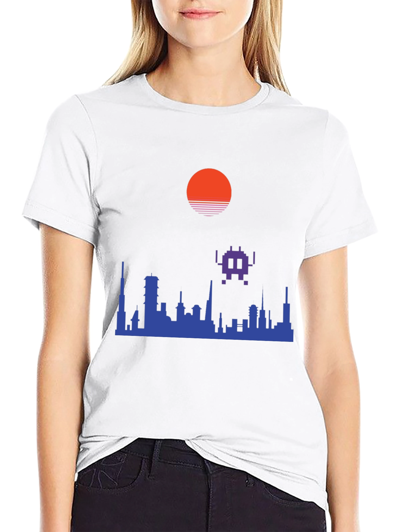 Retro Cityscape Graphic Tee