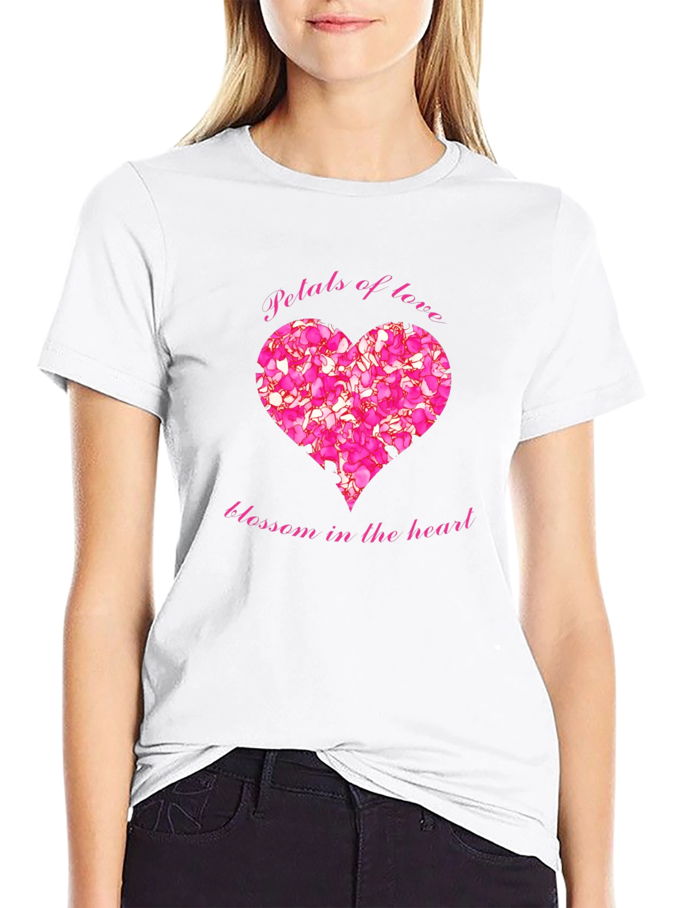 Petals of Love Blossom Heart T-Shirt