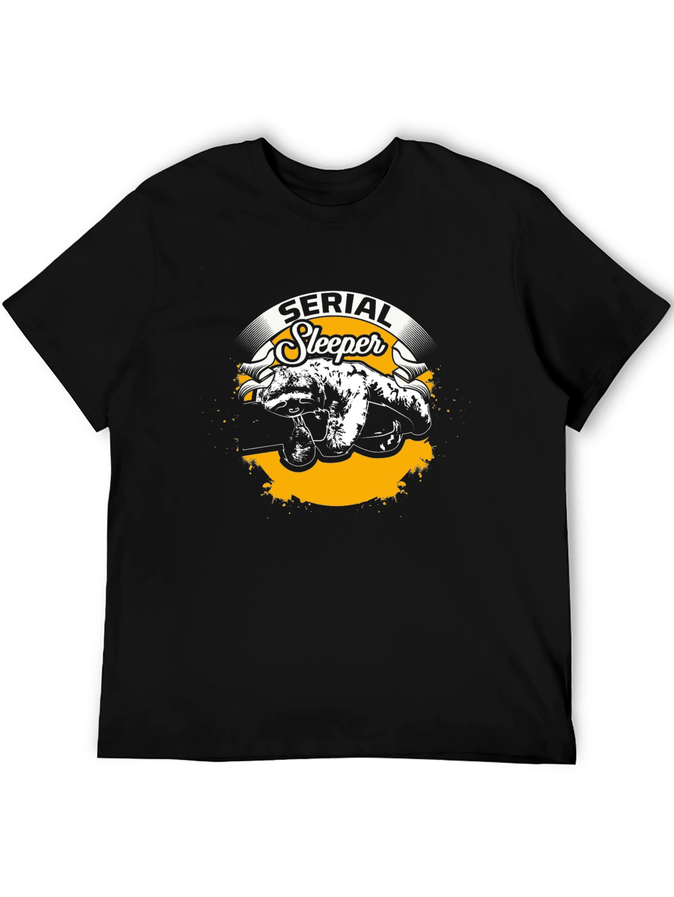 Serial Sleeper Sloth Graphic T-Shirt Funny Sleepy Animal Tee
