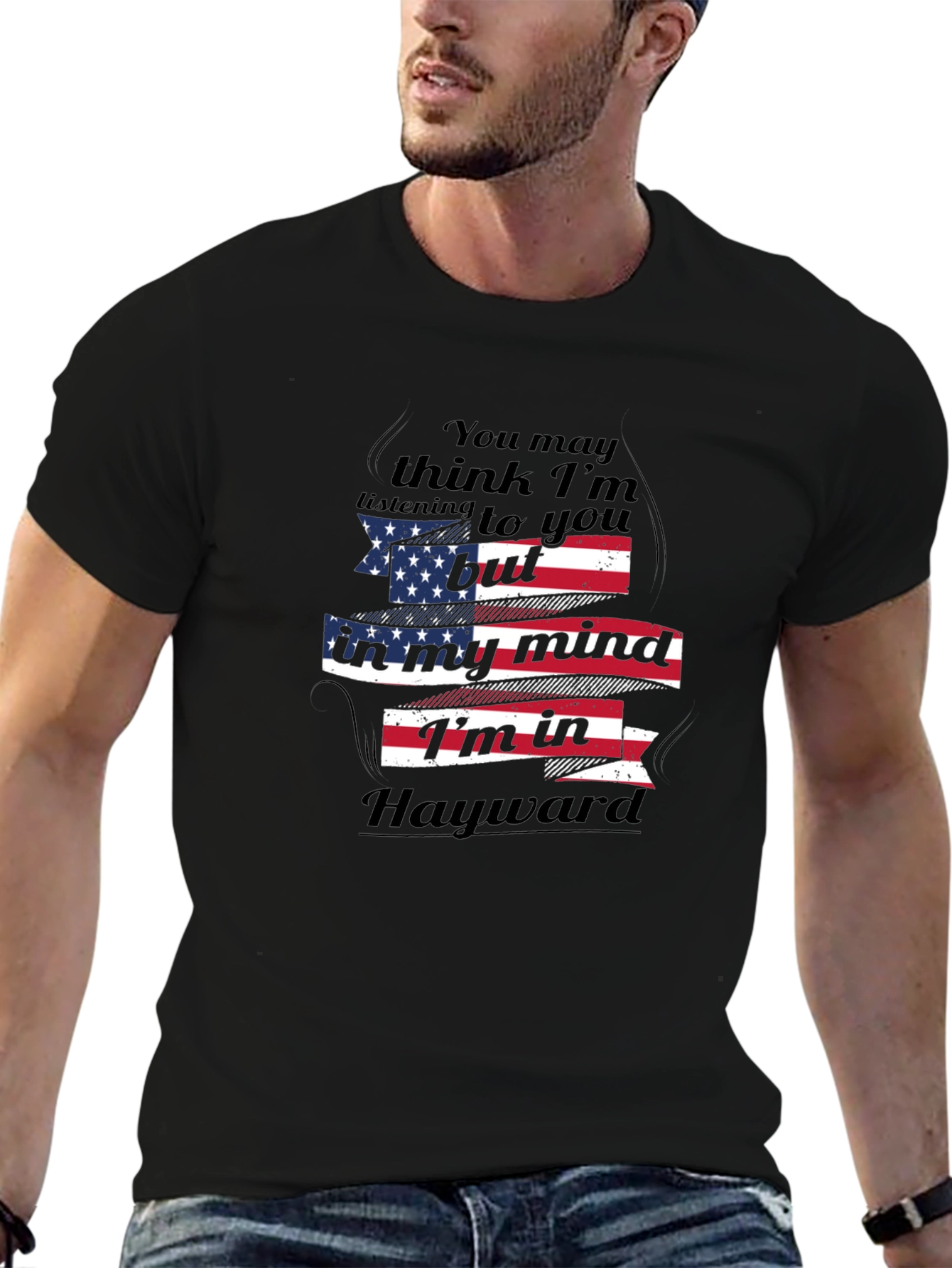 Hayward Mind T-Shirt Patriotic USA Flag