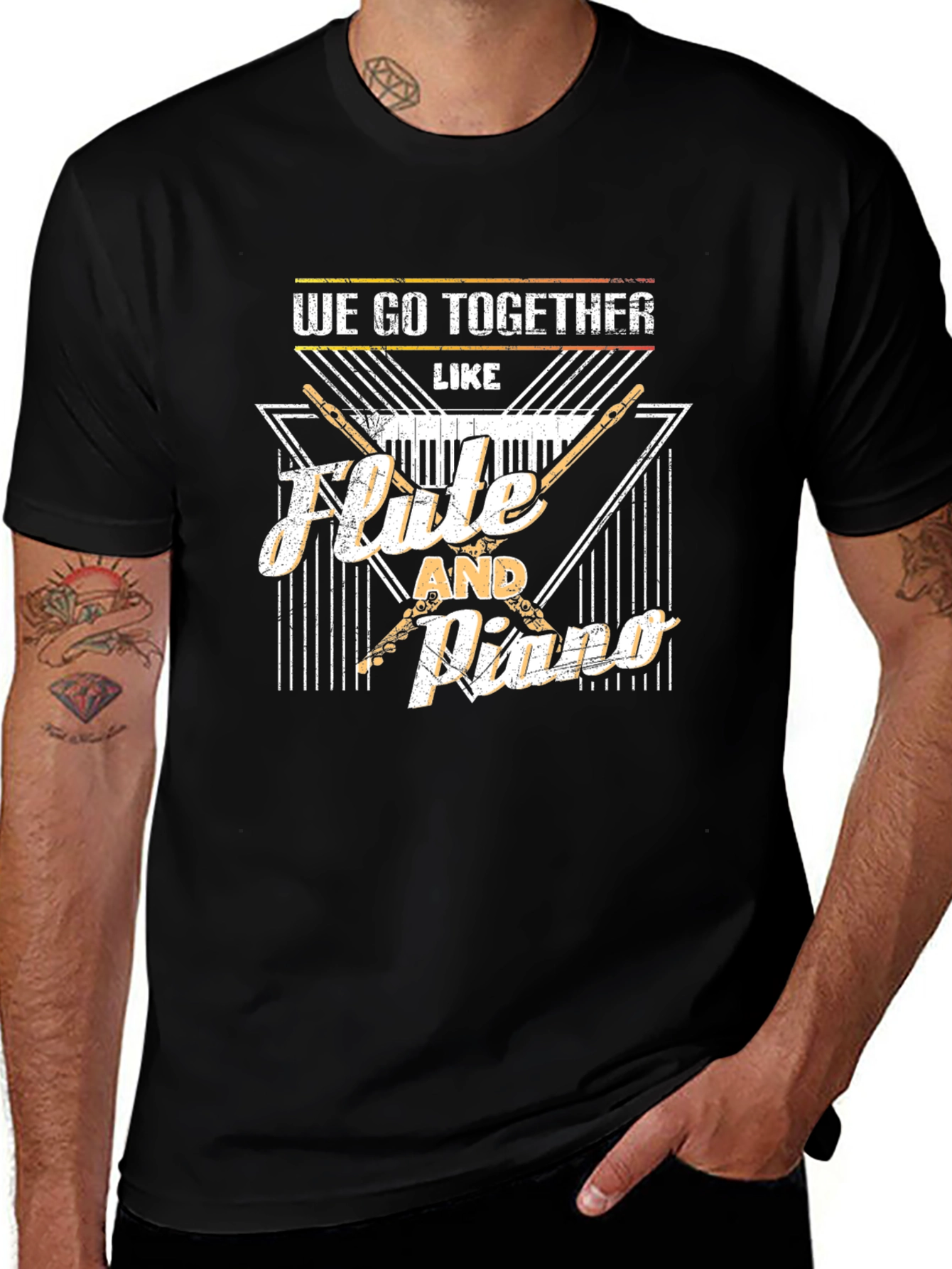 Flute and Piano Music T-Shirt