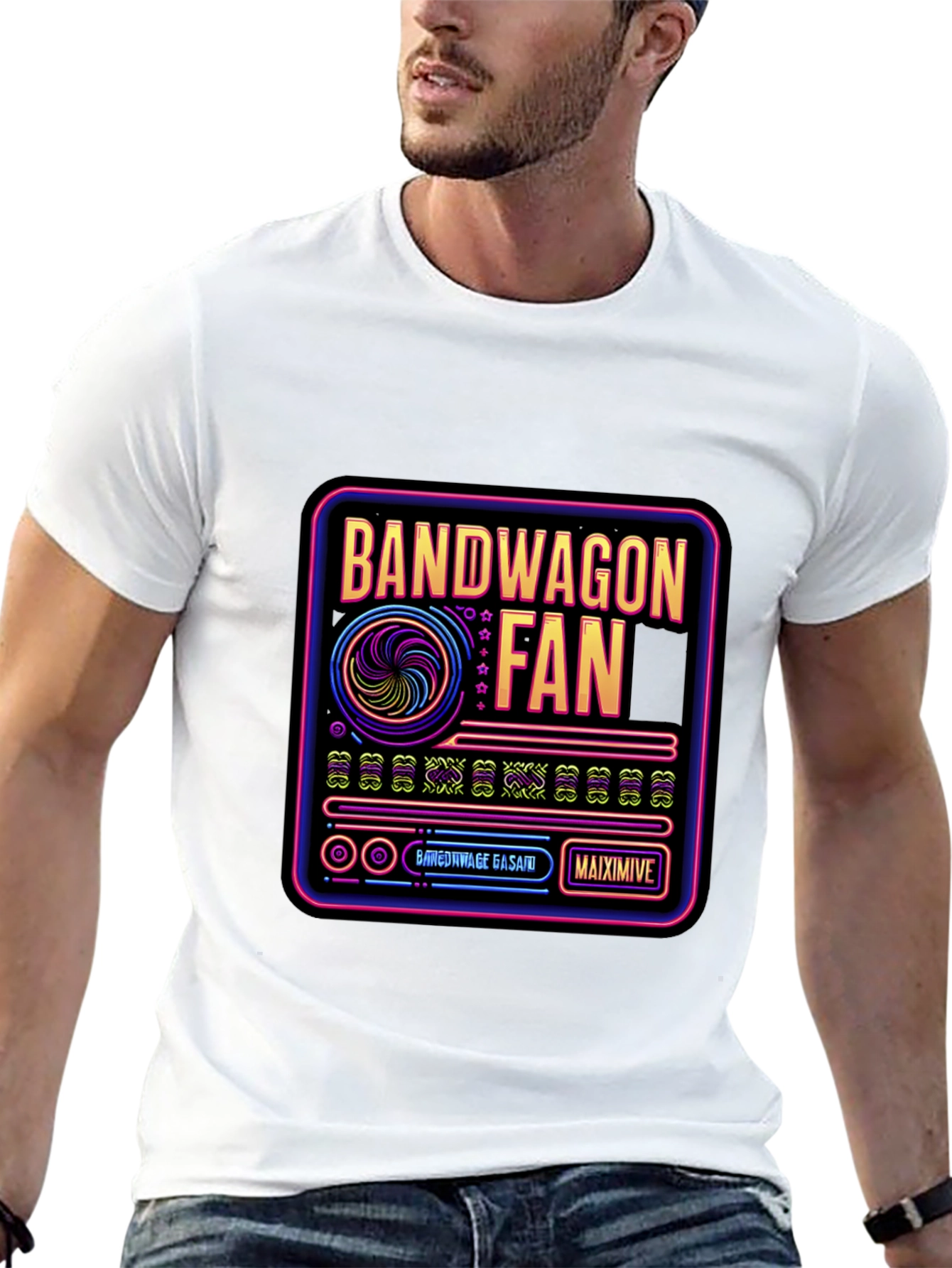 Bandwagon Fan Graphic Tee - Retro Style
