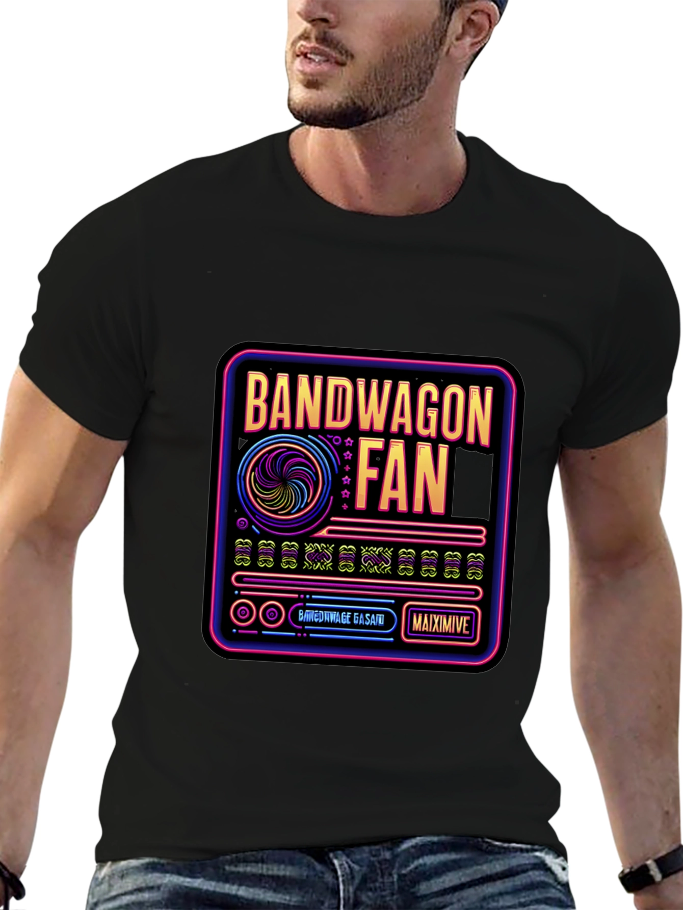 Bandwagon Fan Graphic Tee - Retro Style