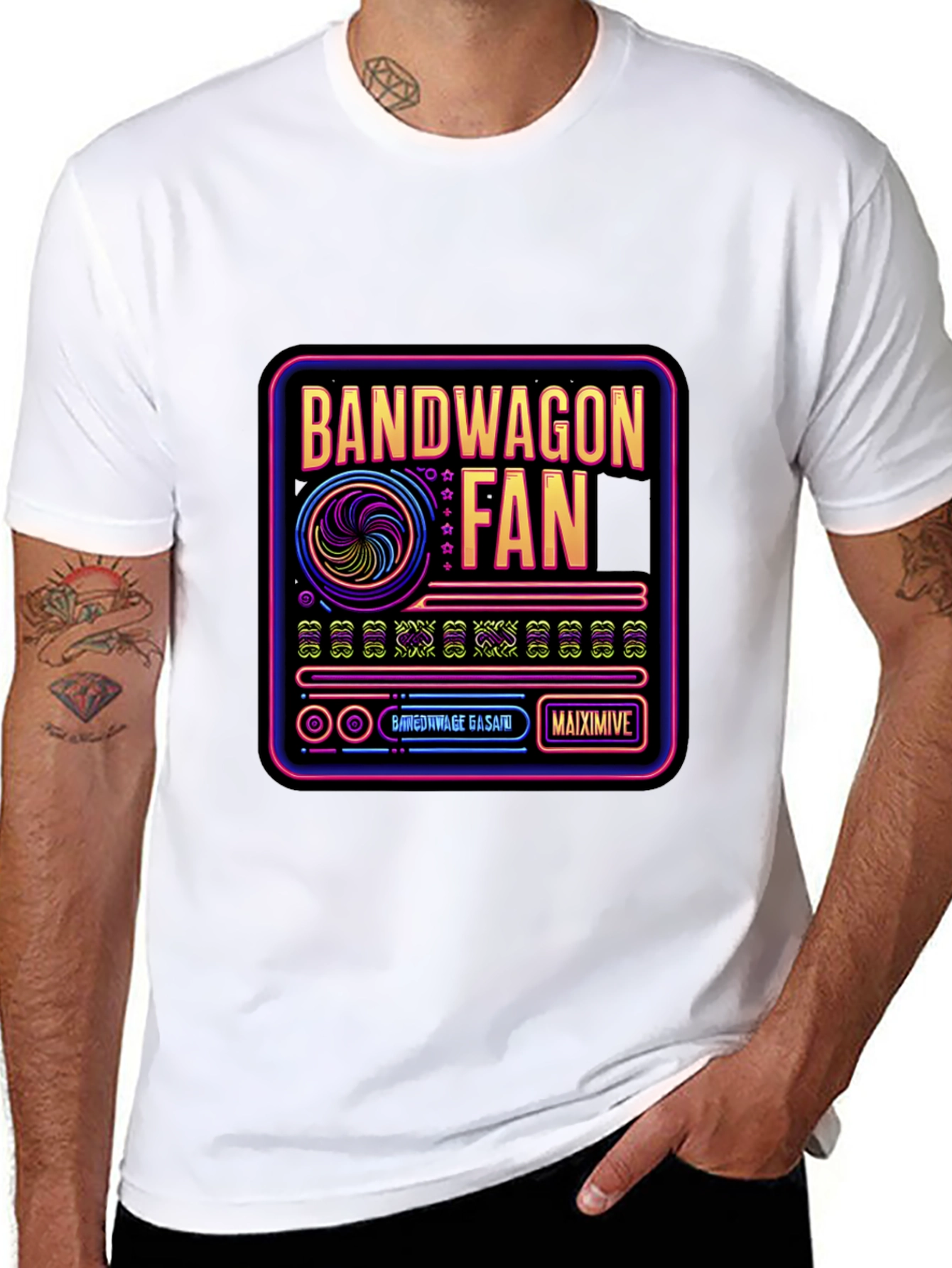 Bandwagon Fan Graphic Tee - Retro Style