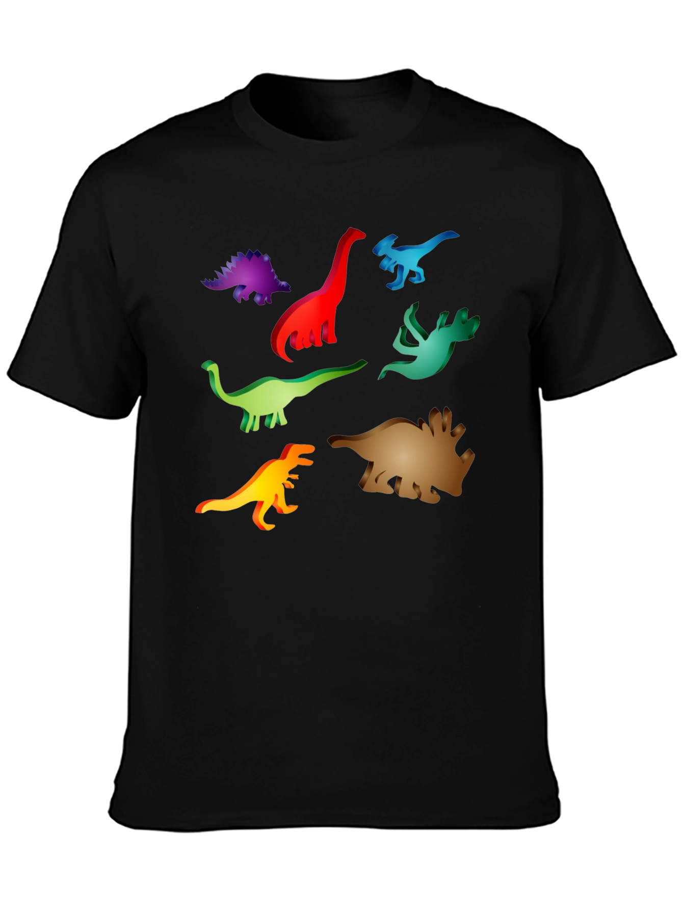 Dinosaur Graphic Black T-Shirt