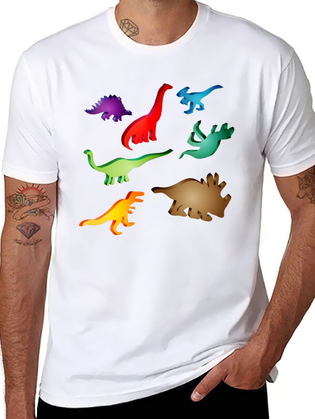 Dinosaur Graphic Black T-Shirt