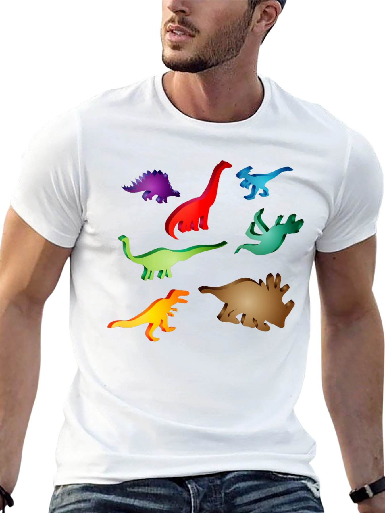 Dinosaur Graphic Black T-Shirt
