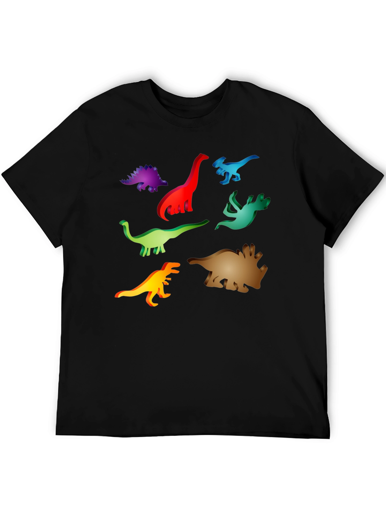 Dinosaur Graphic Black T-Shirt