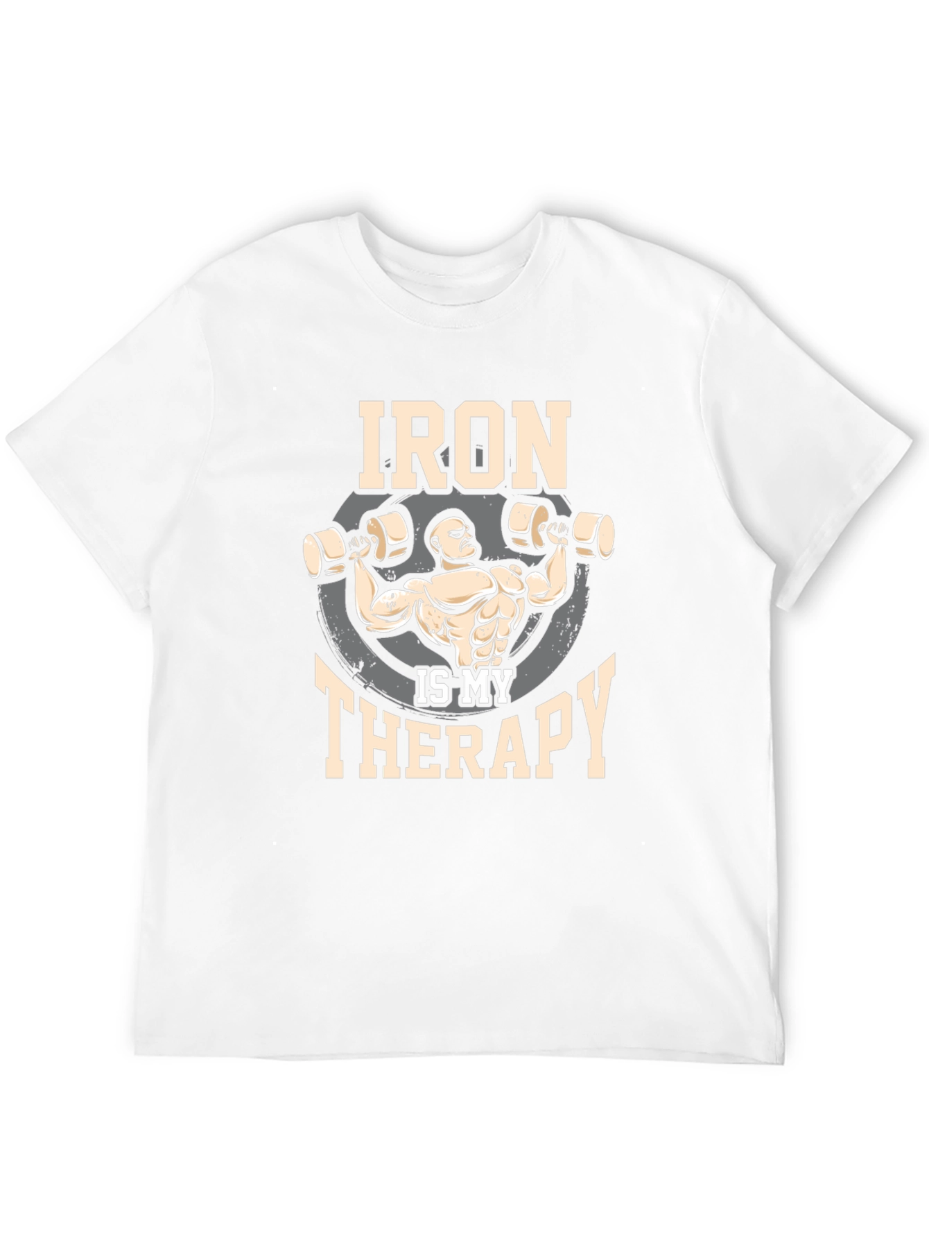 Iron is My Therapy Gym T-Shirt - Black
