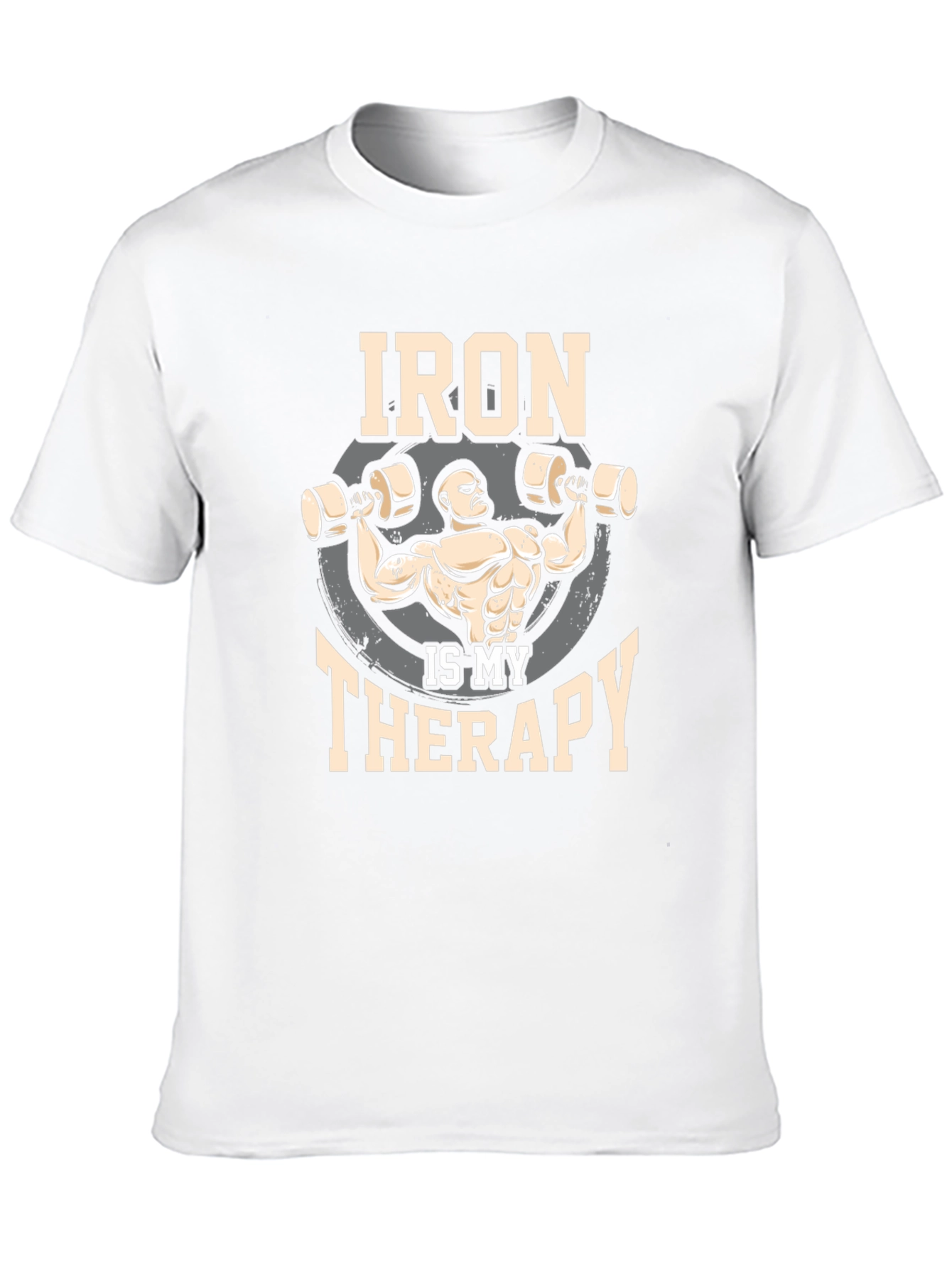 Iron is My Therapy Gym T-Shirt - Black