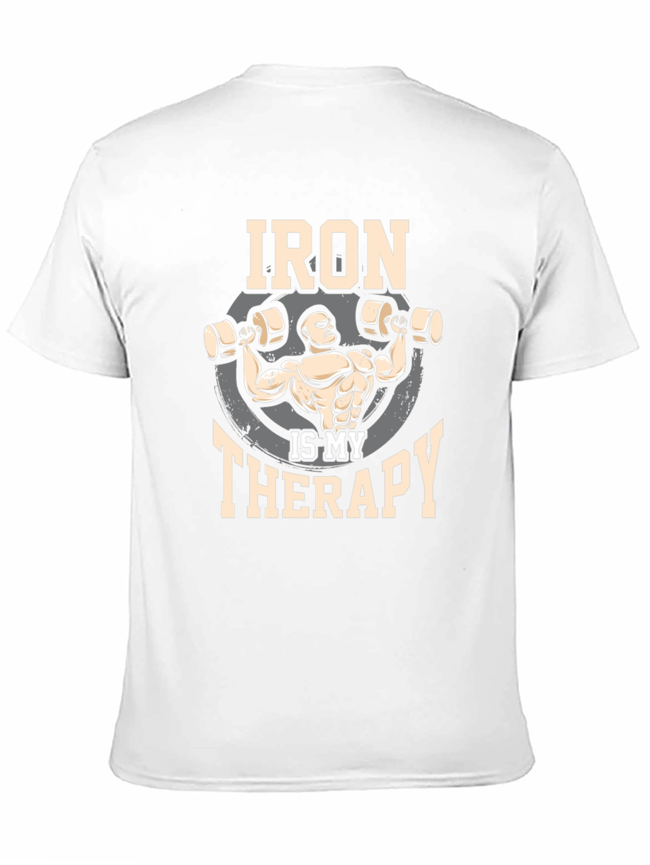 Iron is My Therapy Gym T-Shirt - Black