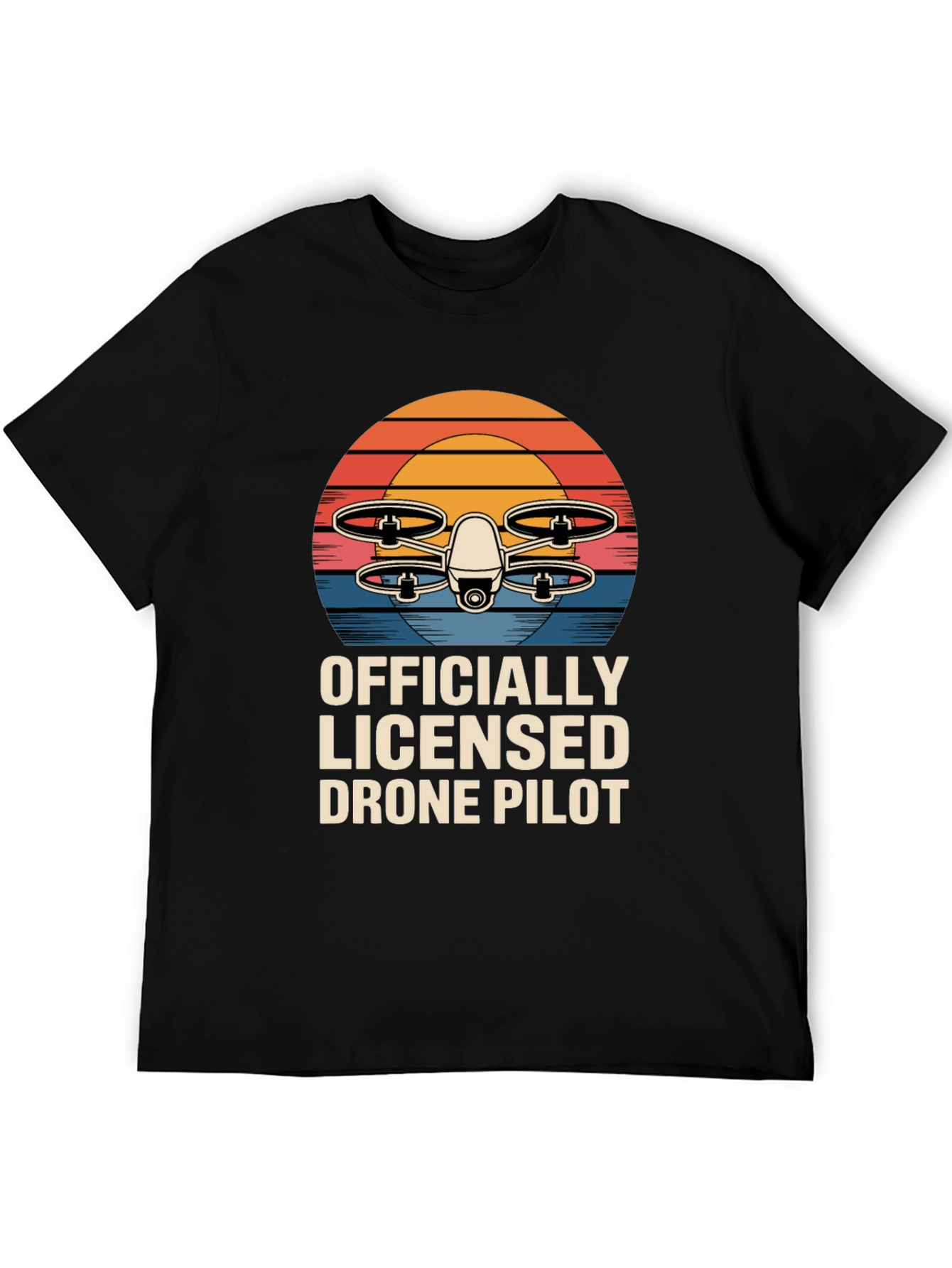 Officially Licensed Drone Pilot T-Shirt Retro Design