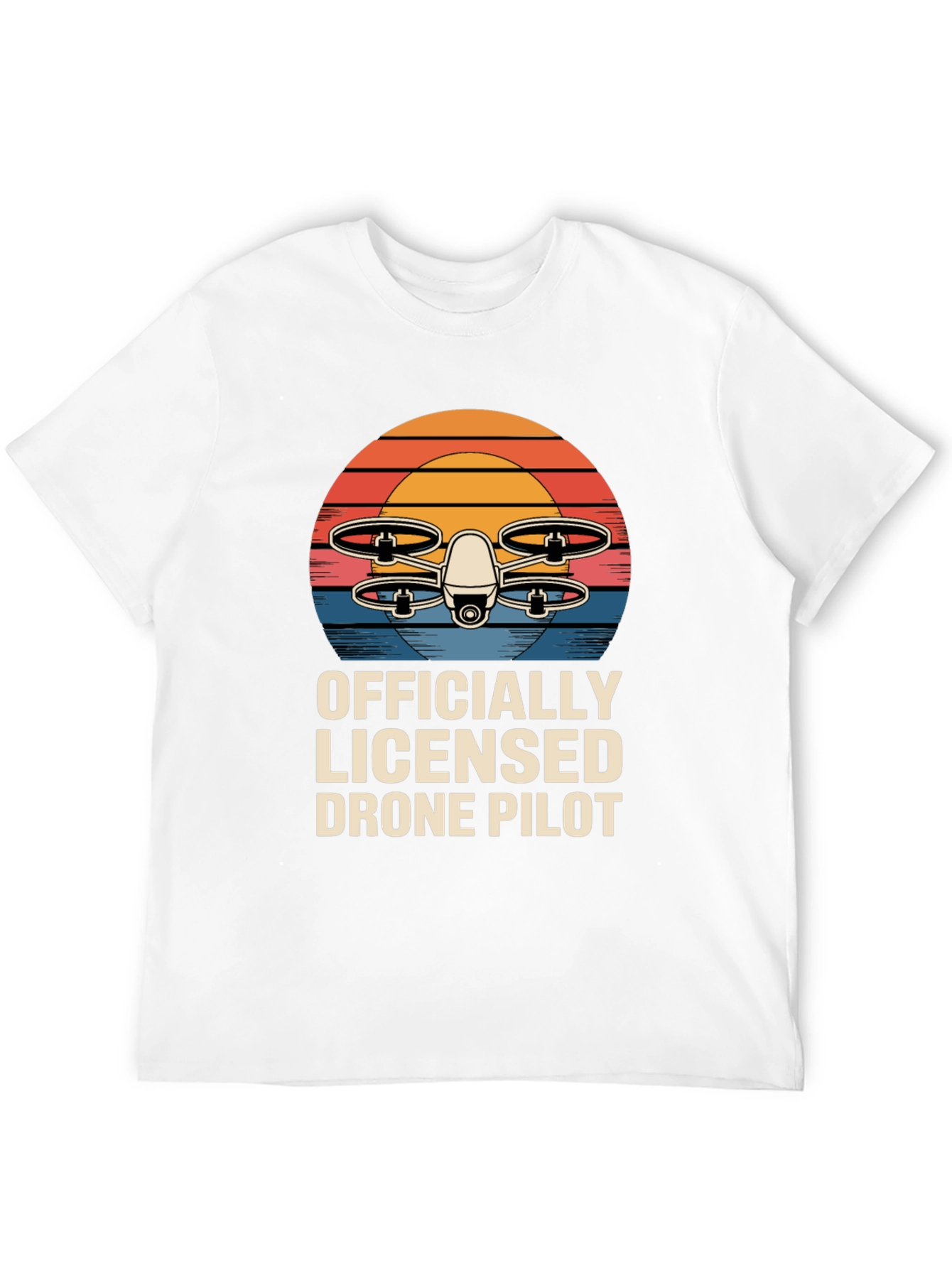 Officially Licensed Drone Pilot T-Shirt Retro Design
