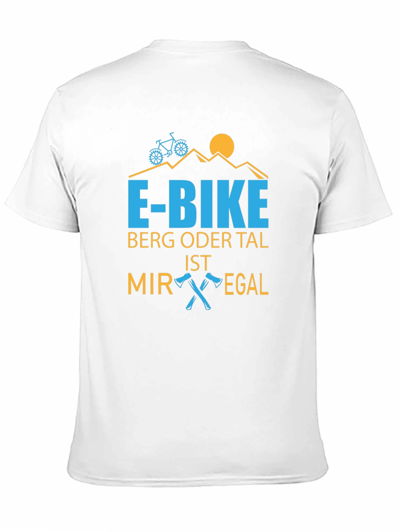 E-Bike Mountain Design T-Shirt