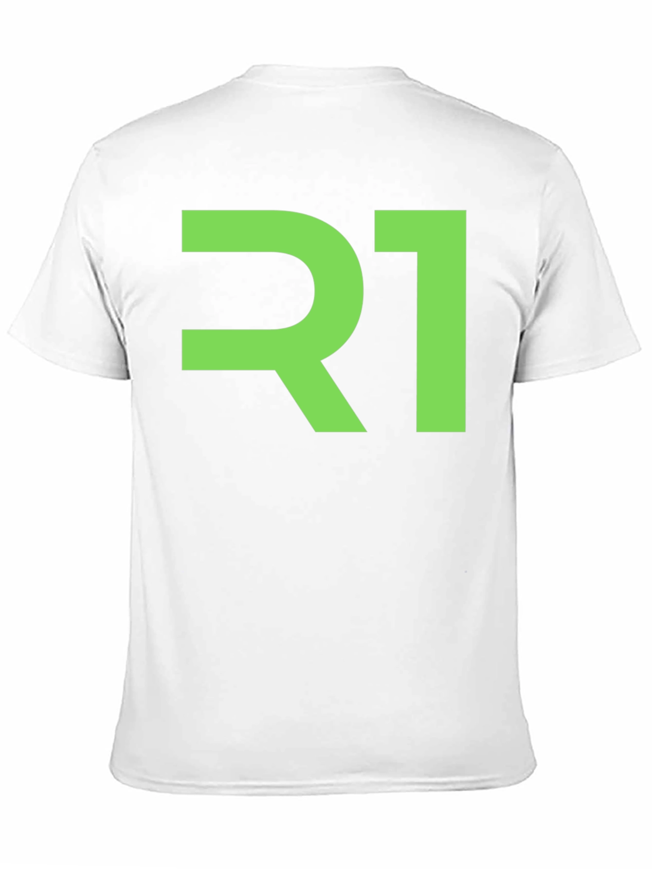 R1 Graphic Tee - Black Cotton Casual