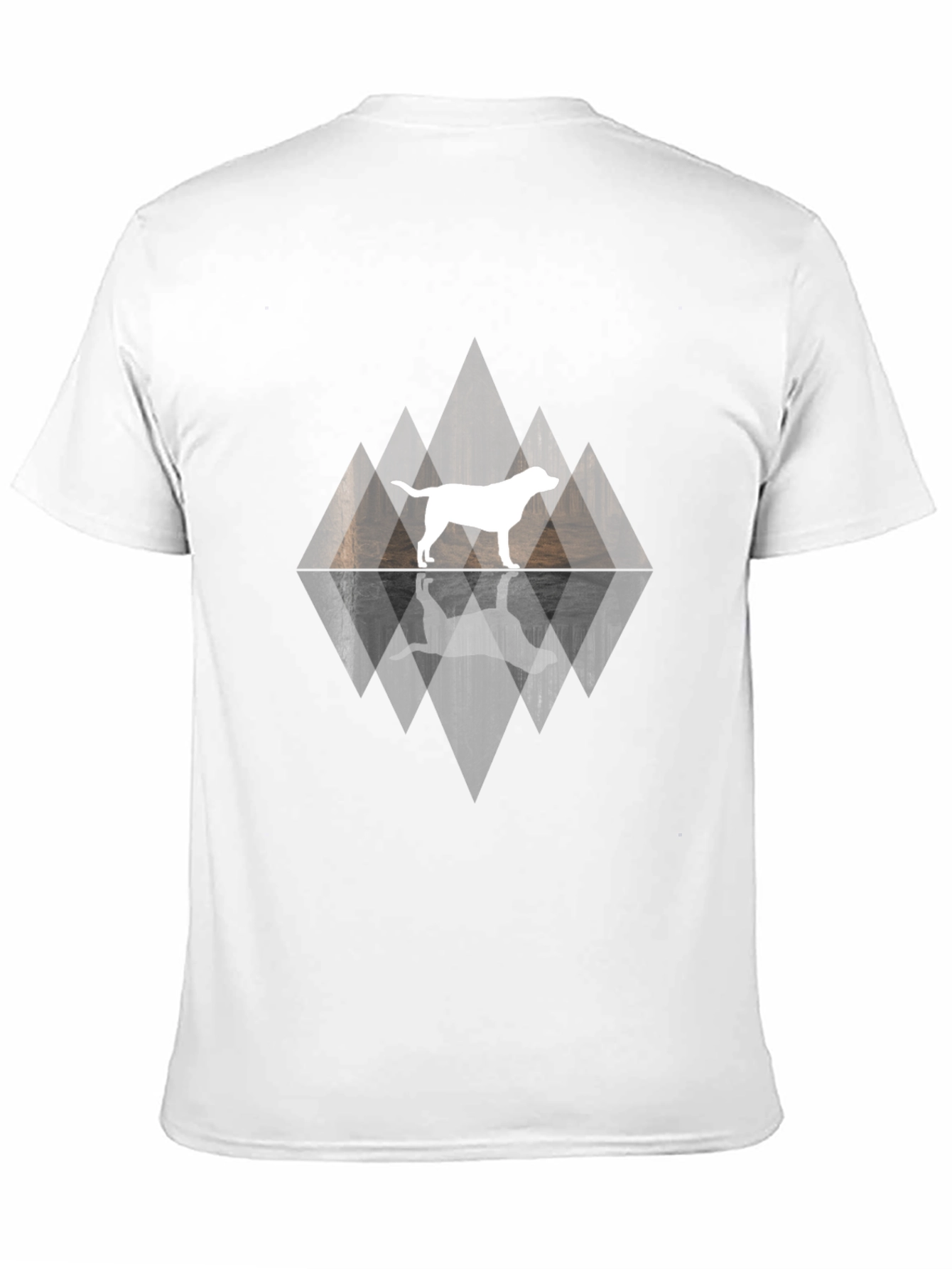 Dog Silhouette Graphic T-Shirt