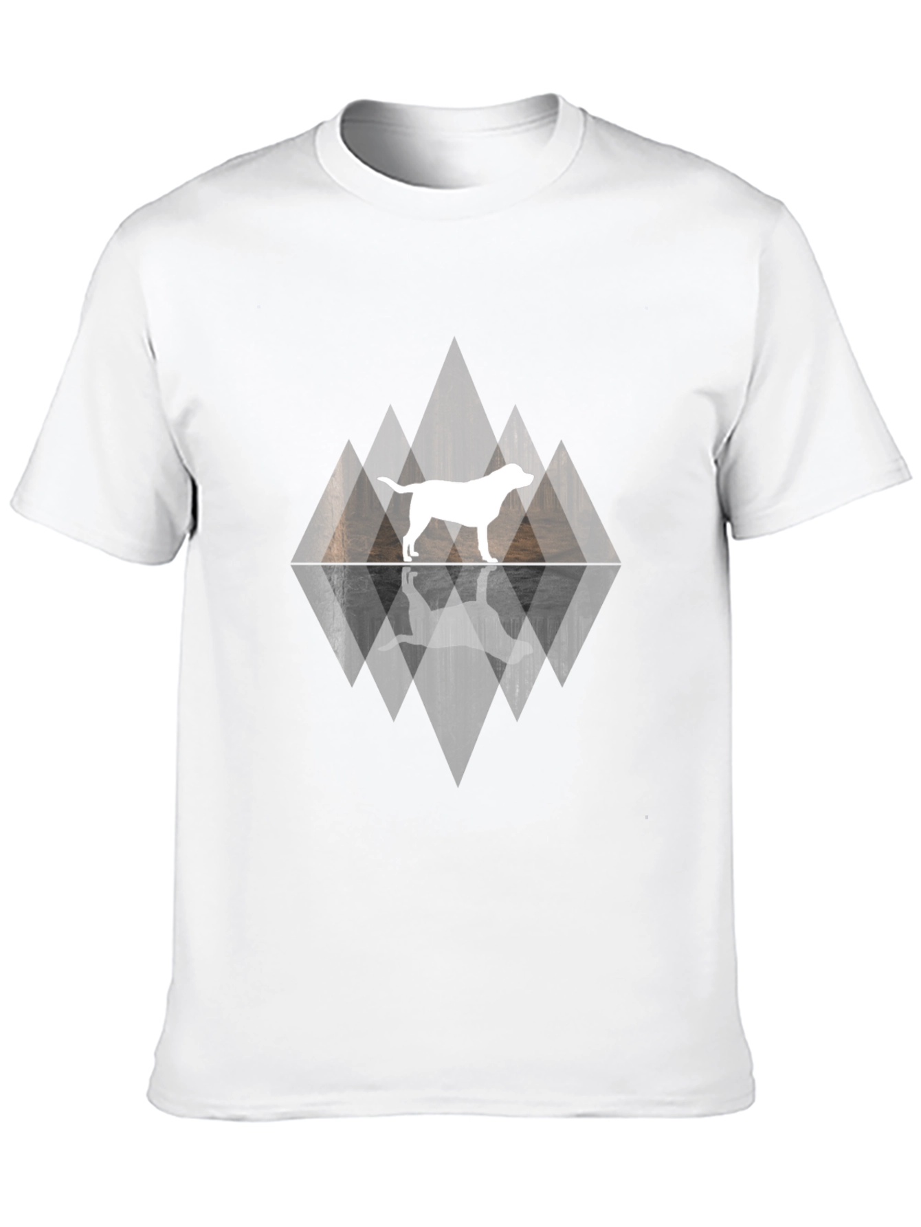 Dog Silhouette Graphic T-Shirt