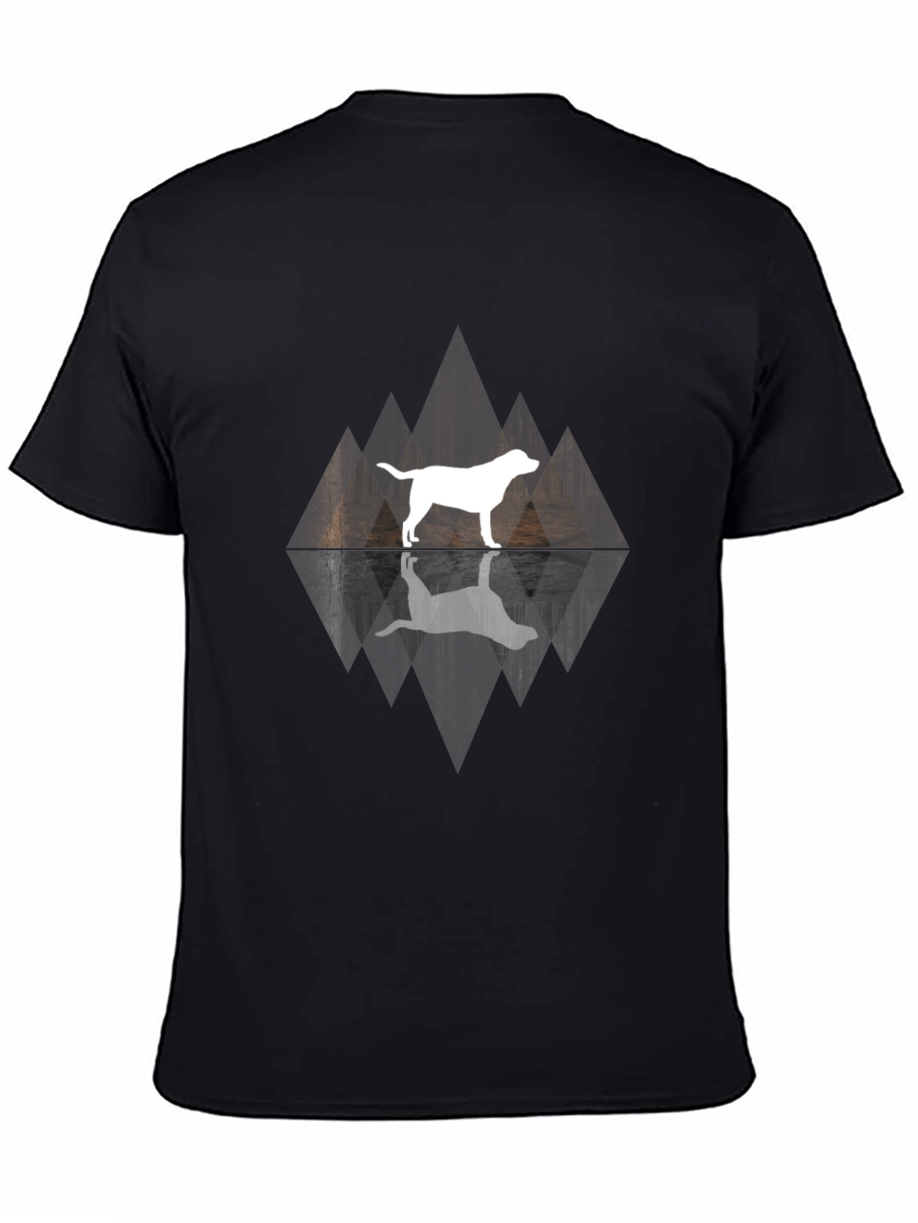 Dog Silhouette Graphic T-Shirt