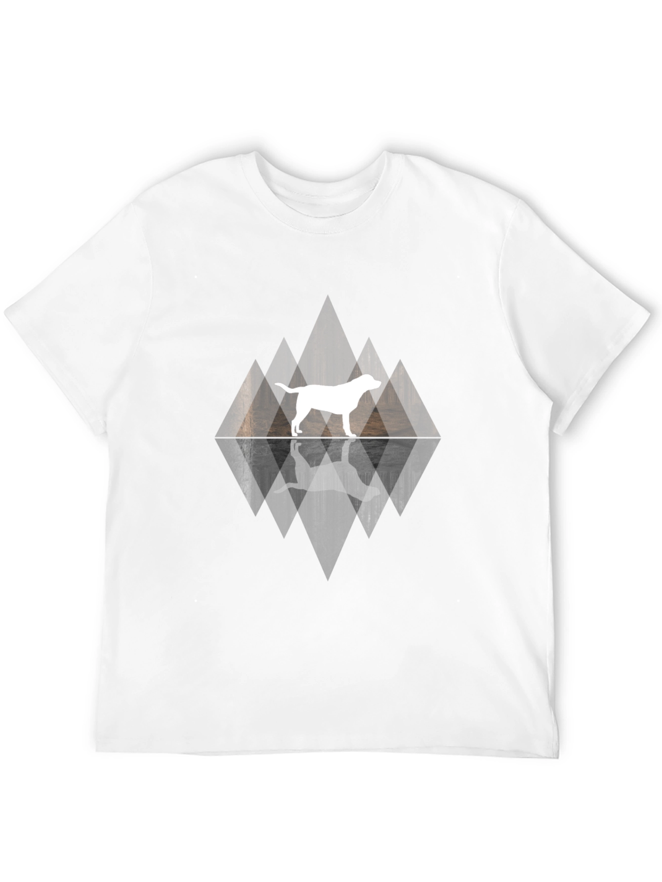 Dog Silhouette Graphic T-Shirt