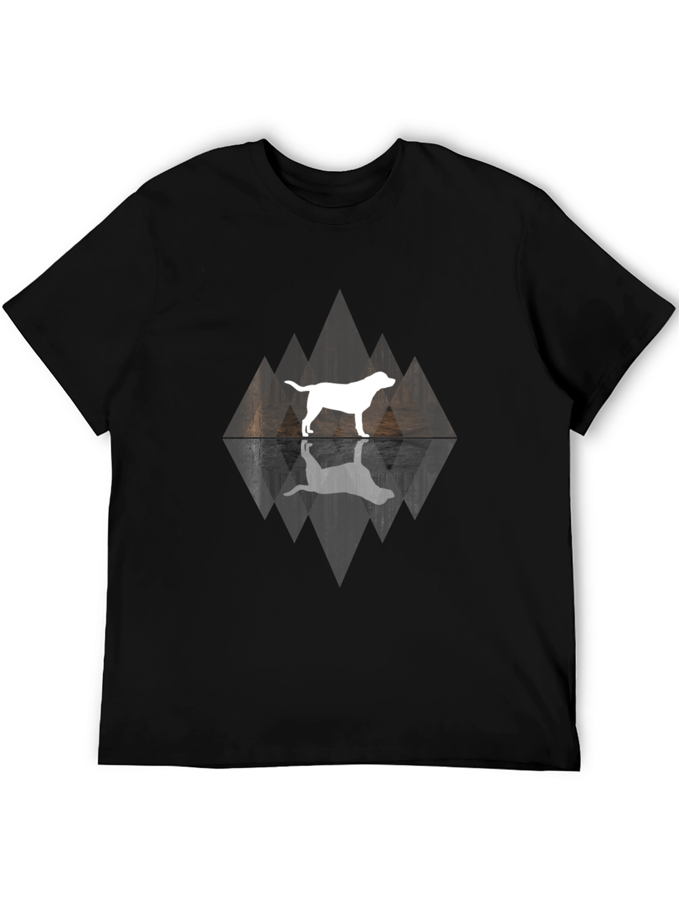 Dog Silhouette Graphic T-Shirt