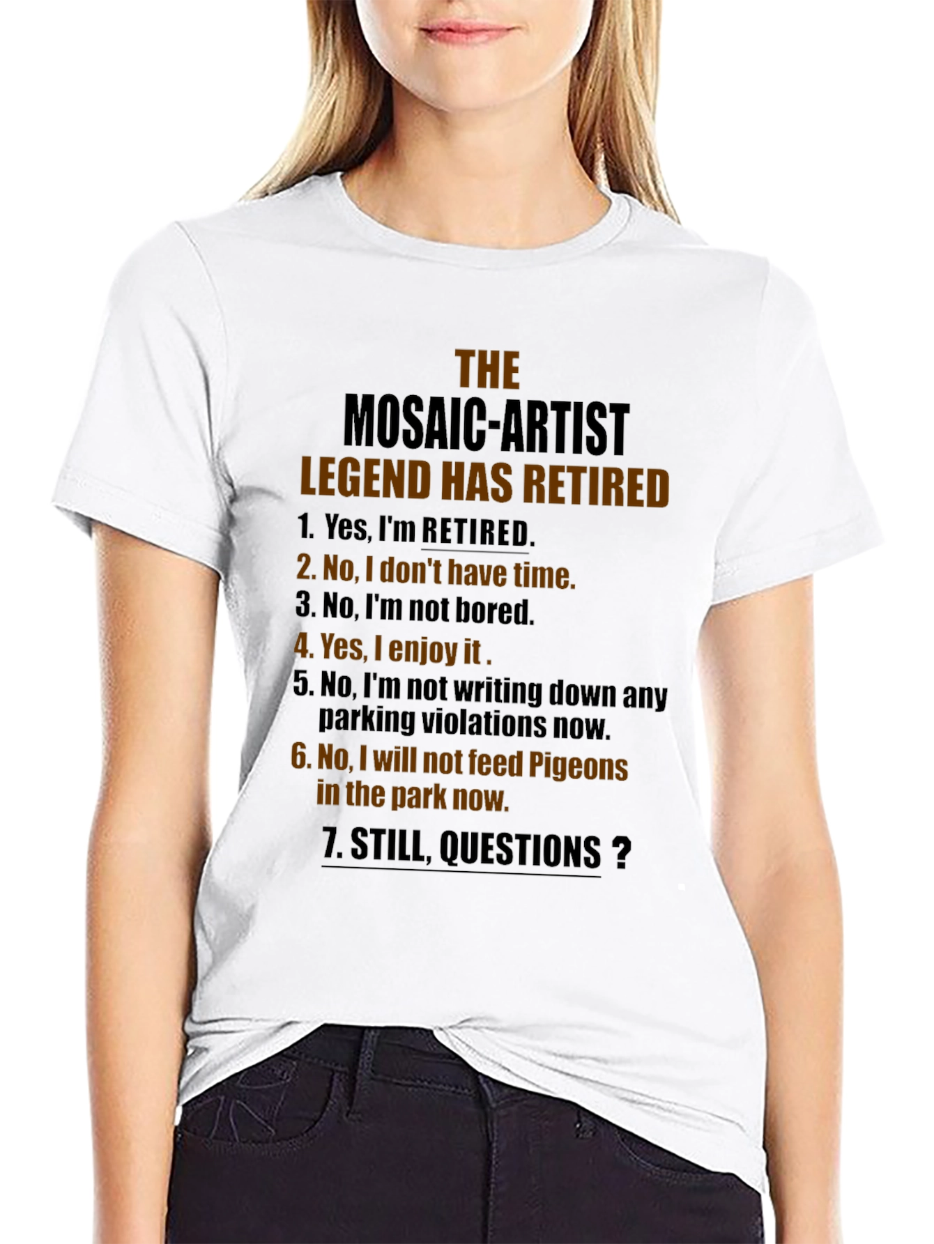 Retired Mosaic Artist Legend T-Shirt